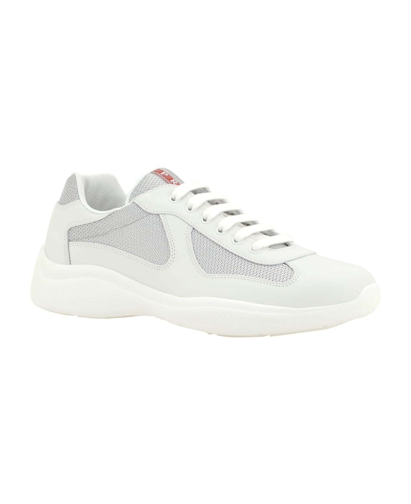 Prada America's Sneakers - Bianco+argento