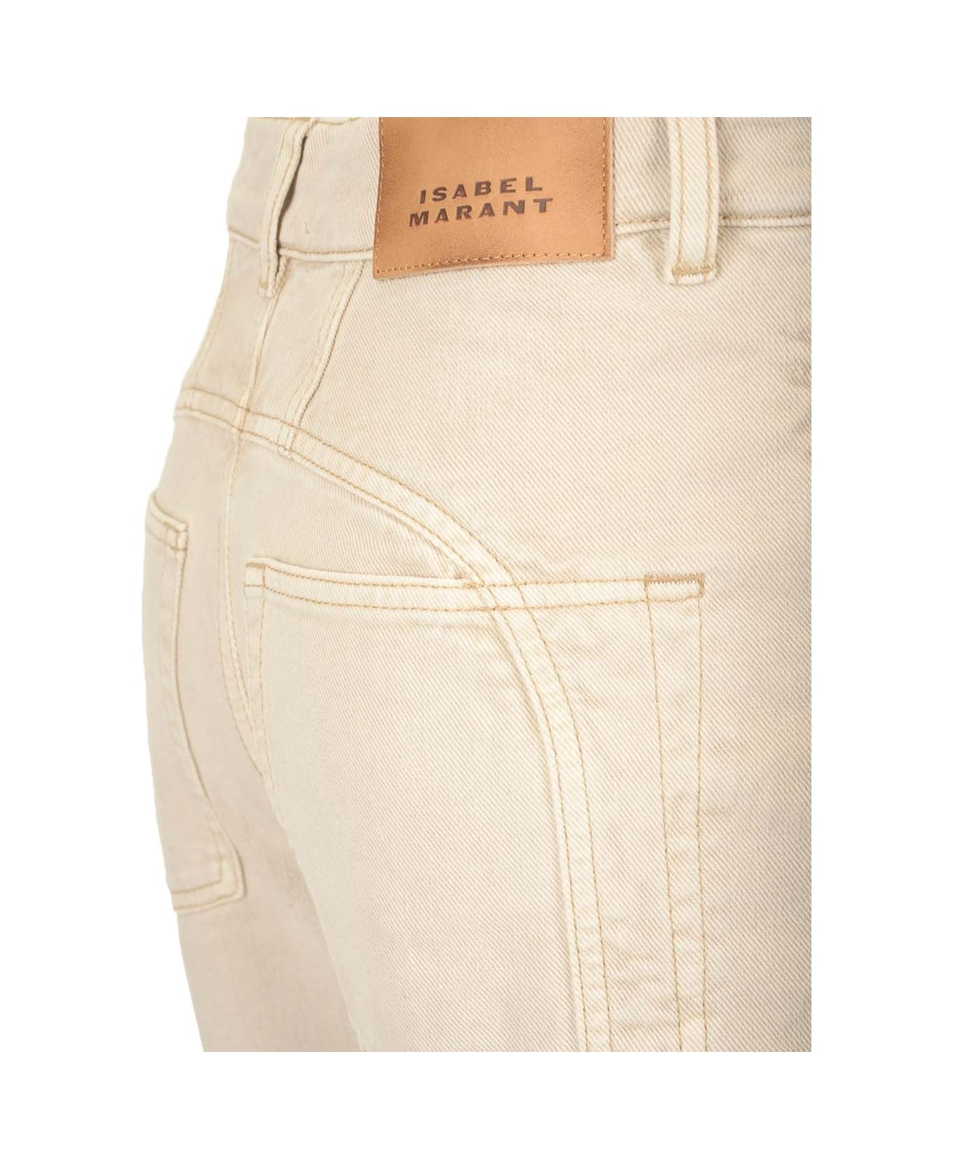 Isabel Marant 
betiane
 Straight Jeans - Beige