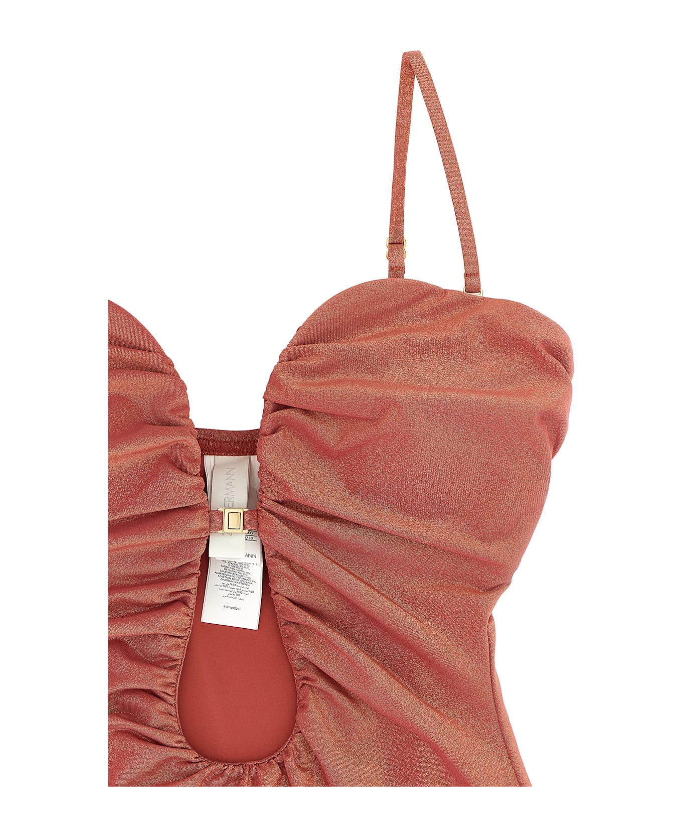 Zimmermann 
rhiannon Deep Plunge
 One-piece Swimsuit - Pink