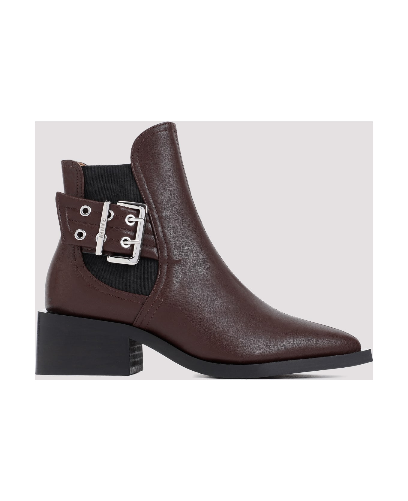 Ganni Feminine Buckle Chelsea Boots