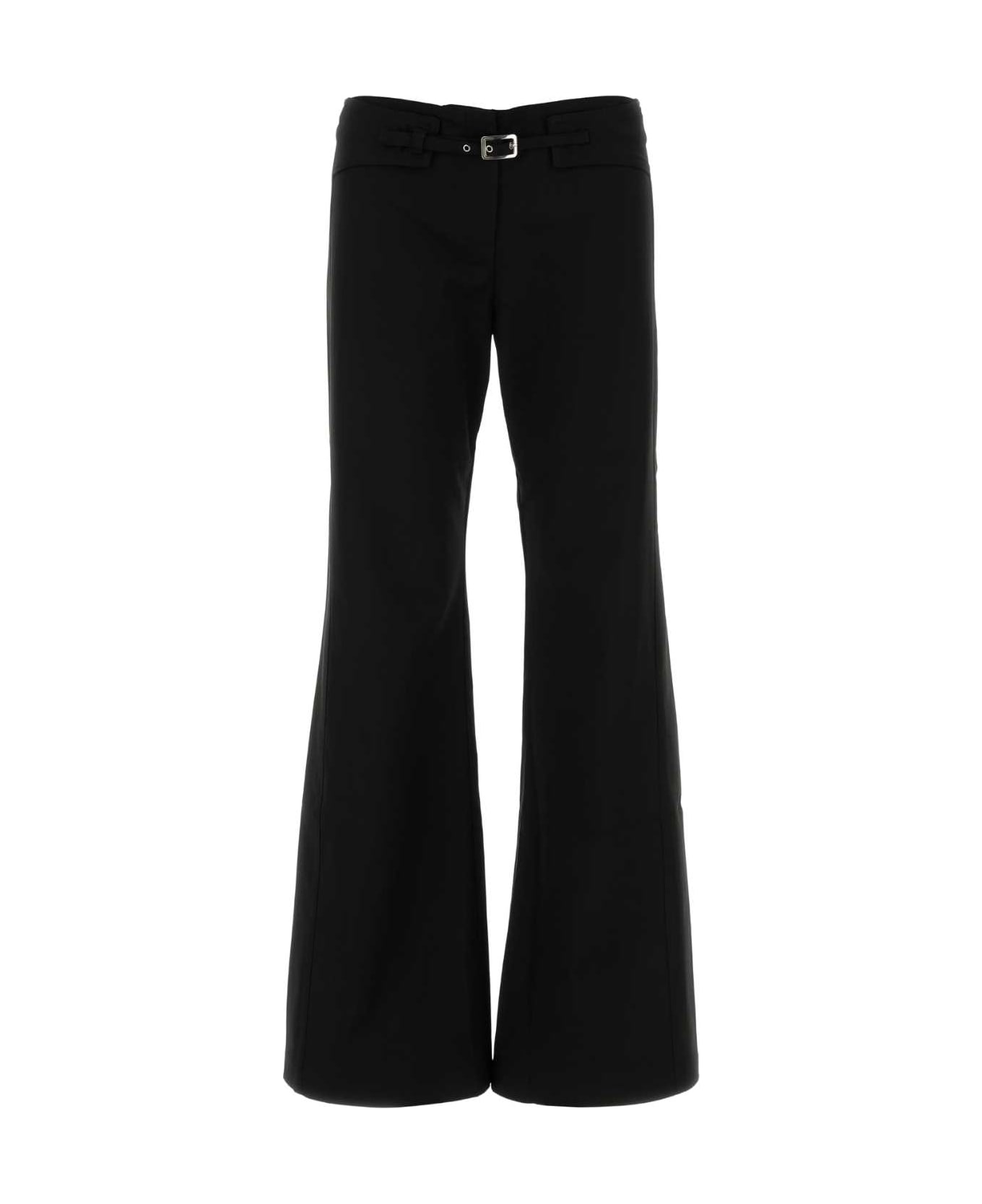 Gimaguas Black Stretch Polyester Blend Nicole Pant - BLACK