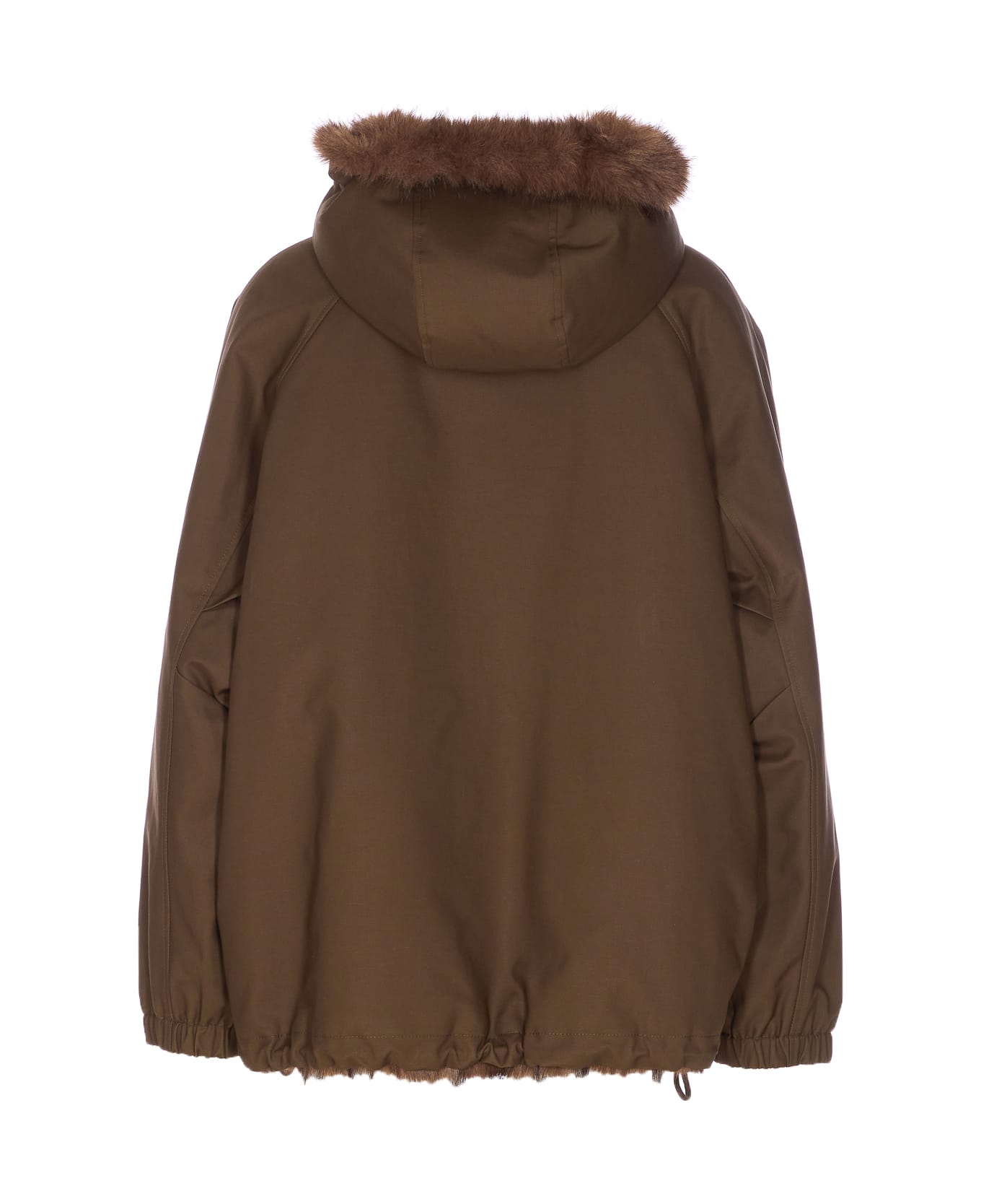 Valentini 1972 Eco Fox Reversible Parka - Green