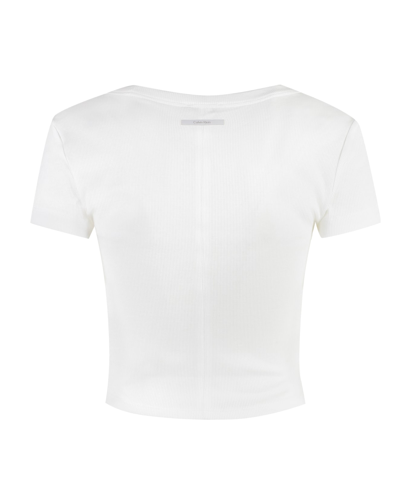 Calvin Klein Cotton Top - White Tシャツ