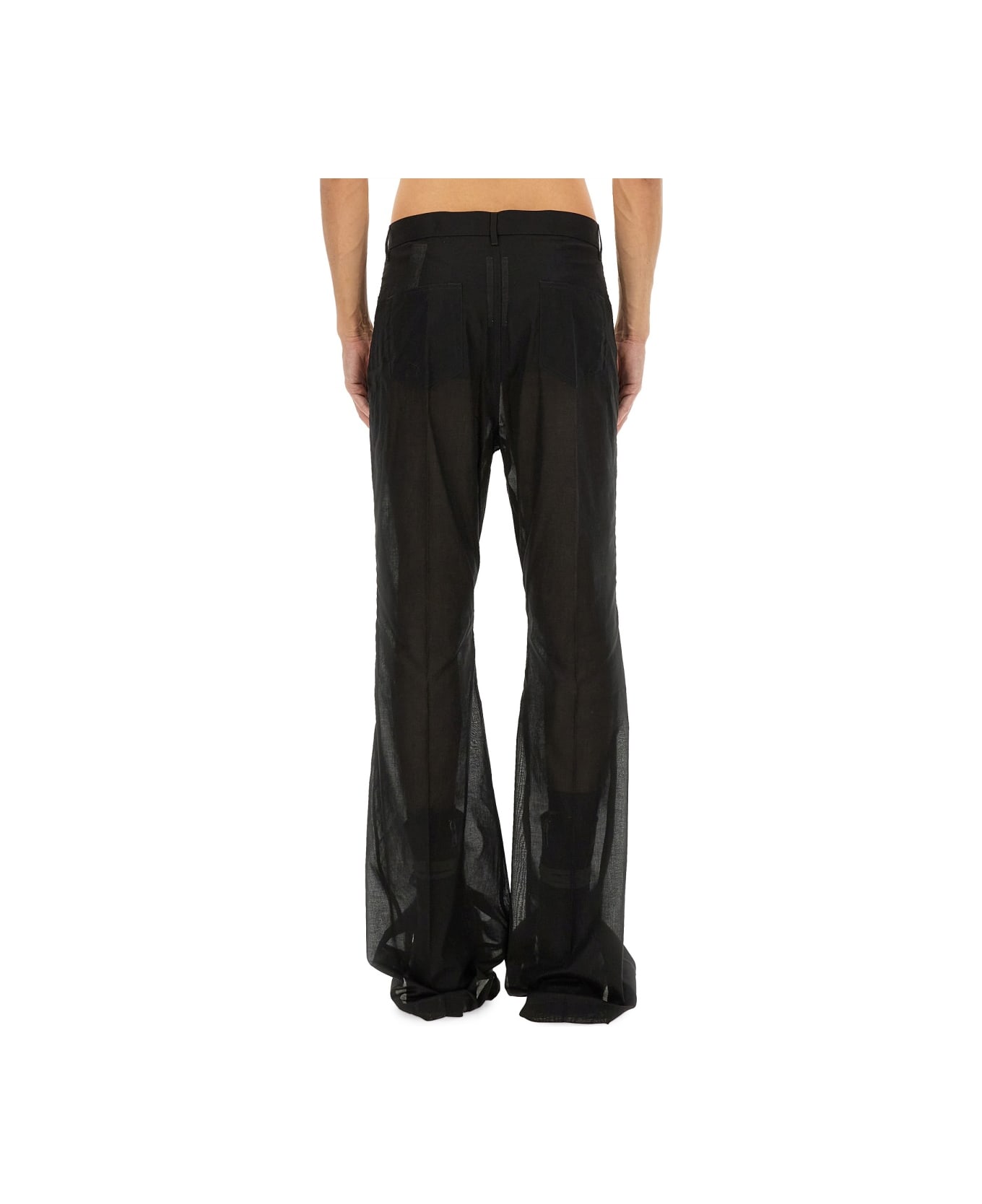 Rick Owens Bootcut Pants - BLACK