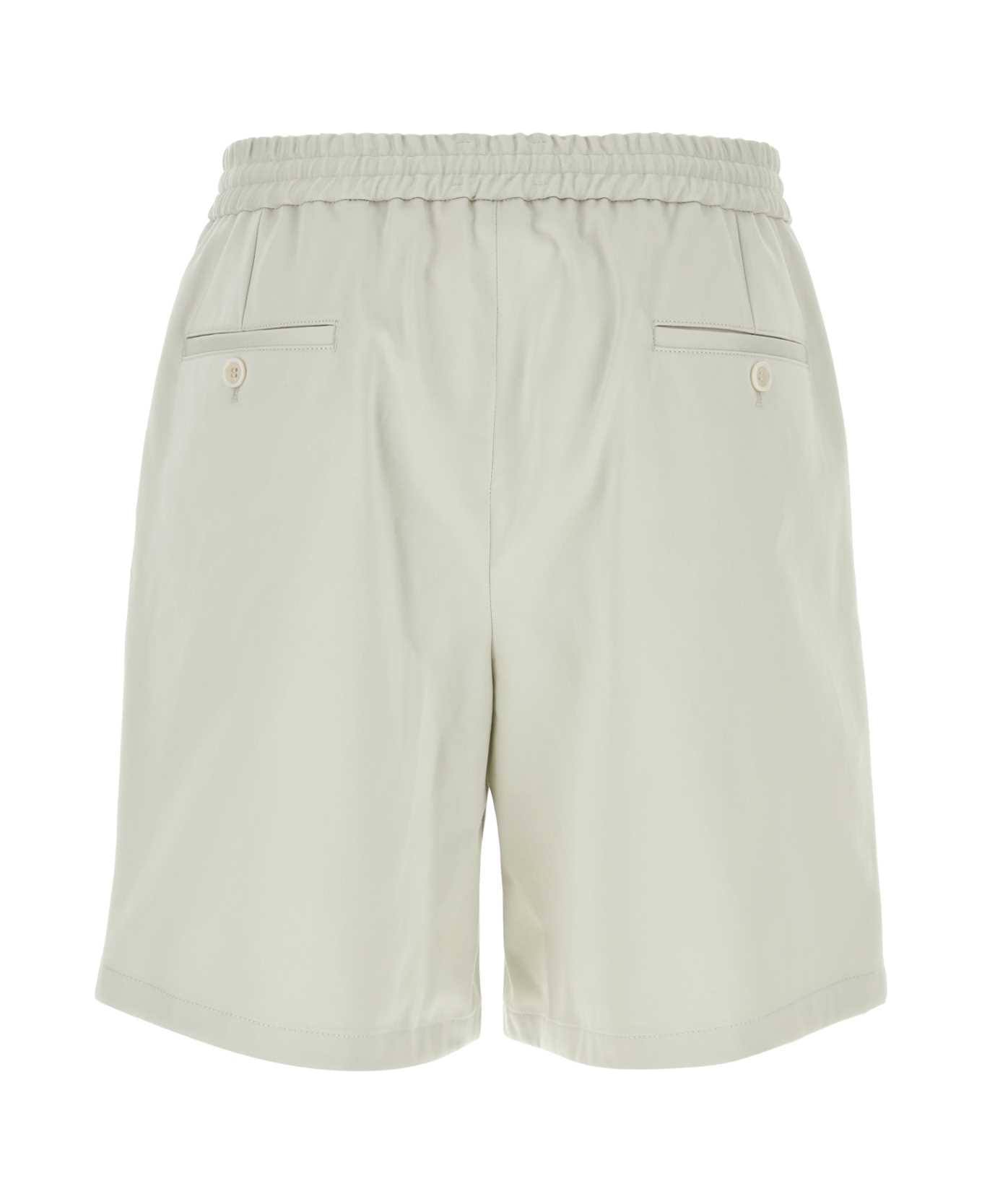 Ami Alexandre Mattiussi Ivory Cotton Bermuda Shorts - CHALK