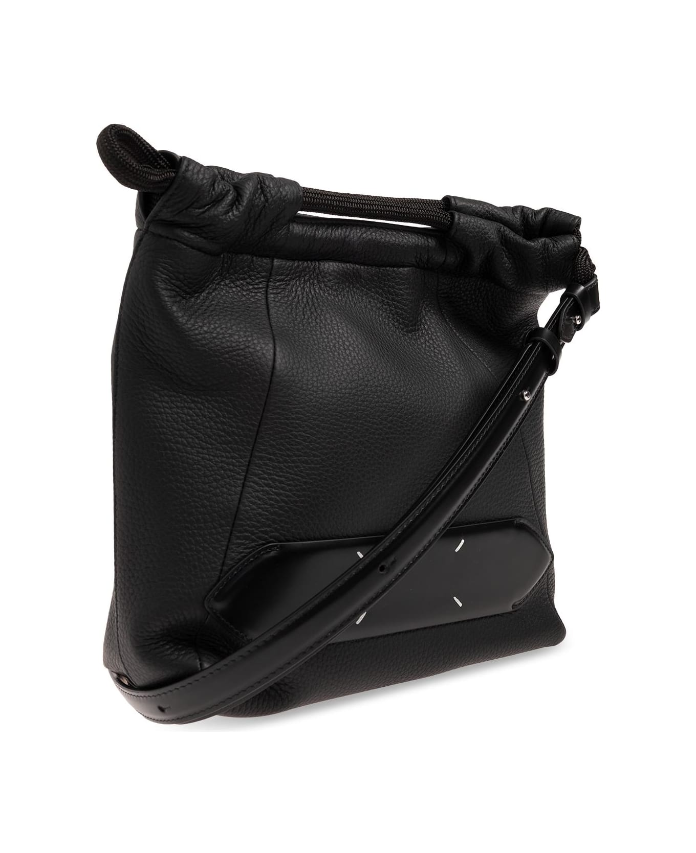 Maison Margiela Shoulder Bag With Logo - BLACK