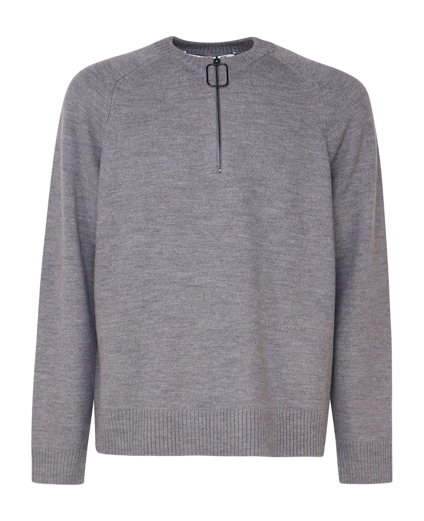 J.W. Anderson Raglan-sleeved Knitted Jumper - Grey