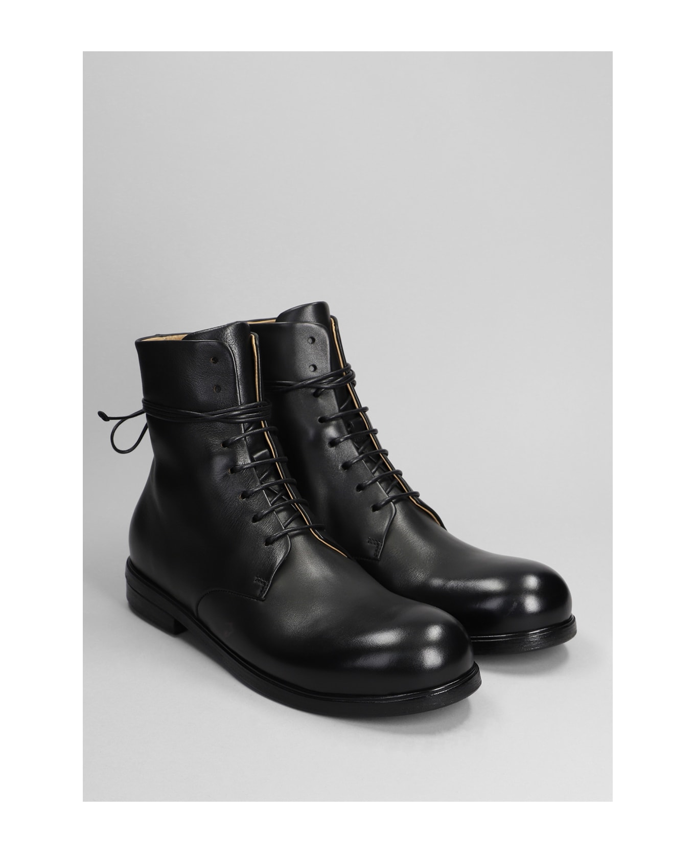Marsell Ankle Boots In Black Leather - black