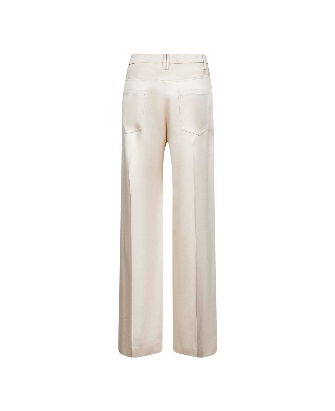Brunello Cucinelli Wide-leg Trousers - White