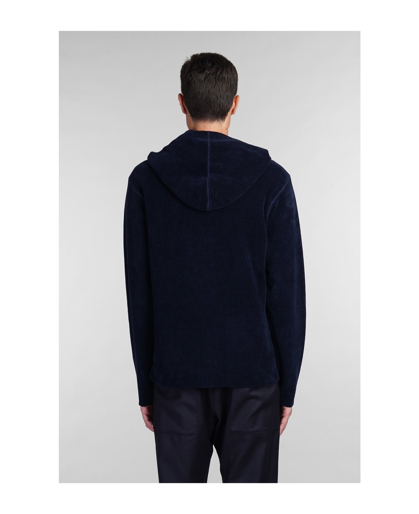 Barena Relo Sweatshirt In Blue Cotton - blue