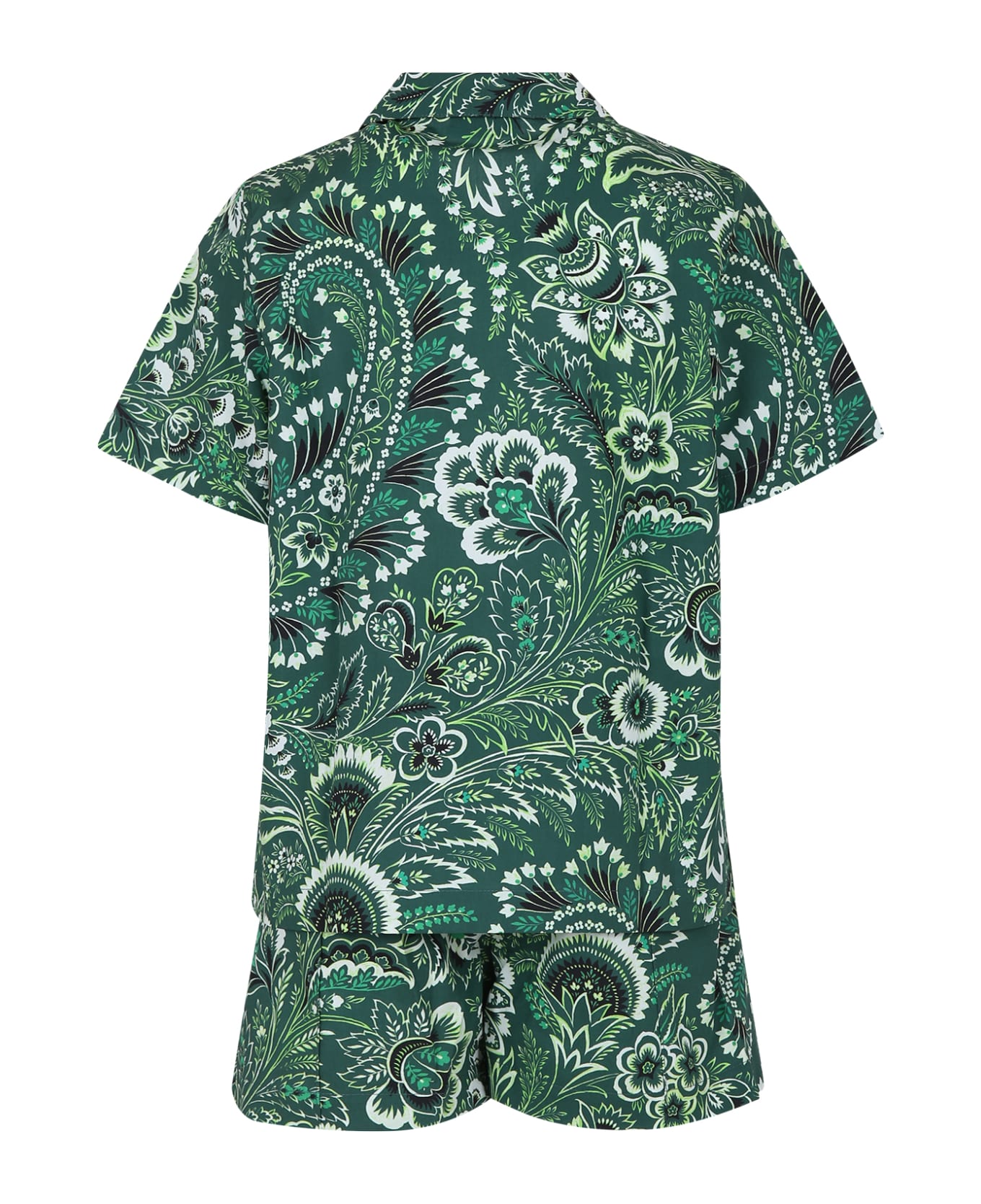 Etro Green Suit For Boy With Paisley Pattern - Green