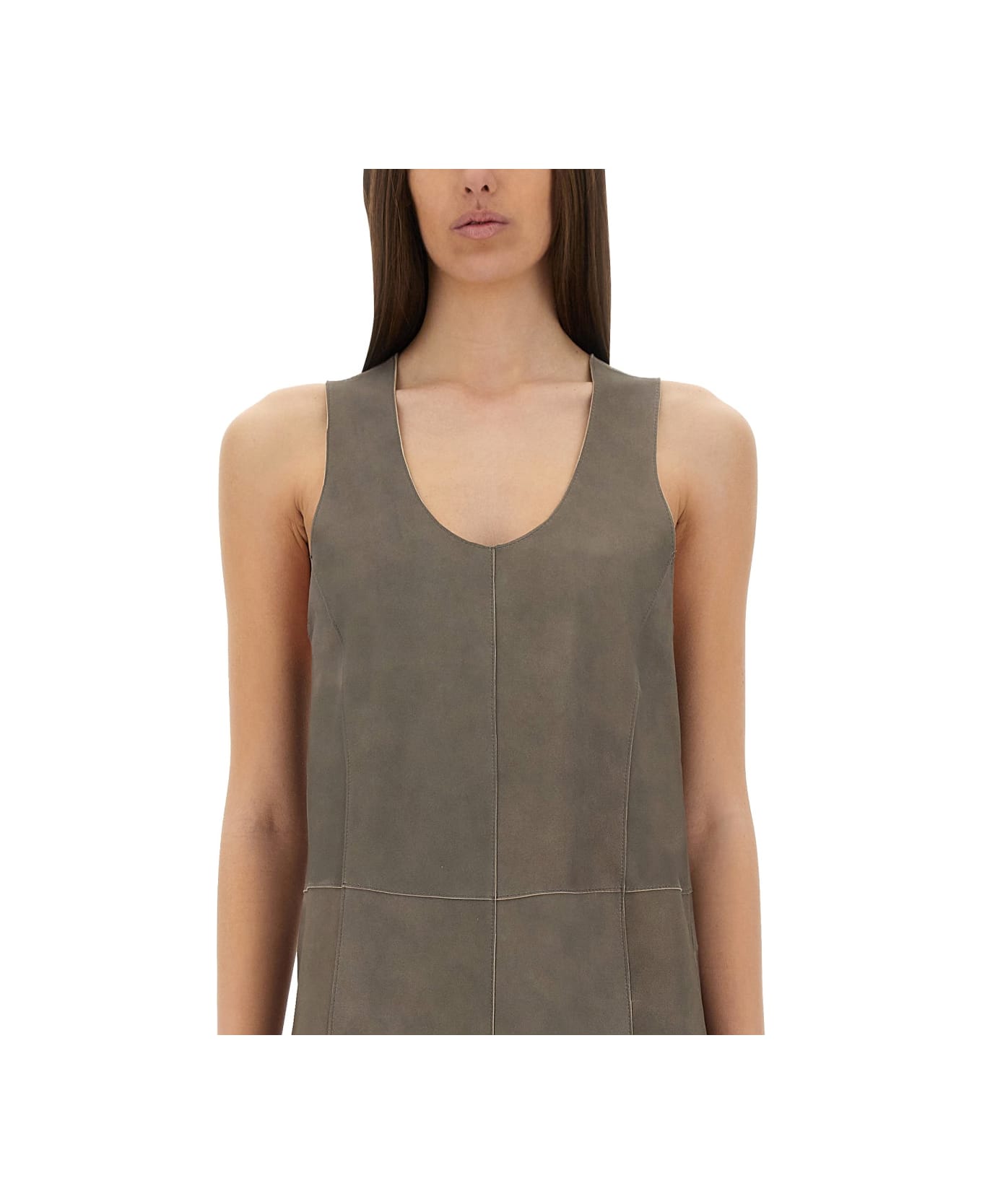Alysi Suede Dress - GREY