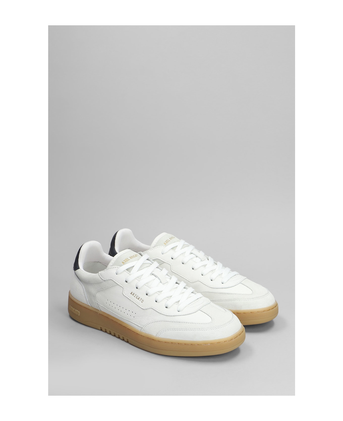 Axel Arigato Dice T-toe Sneakers In White Suede And Leather - WHITE