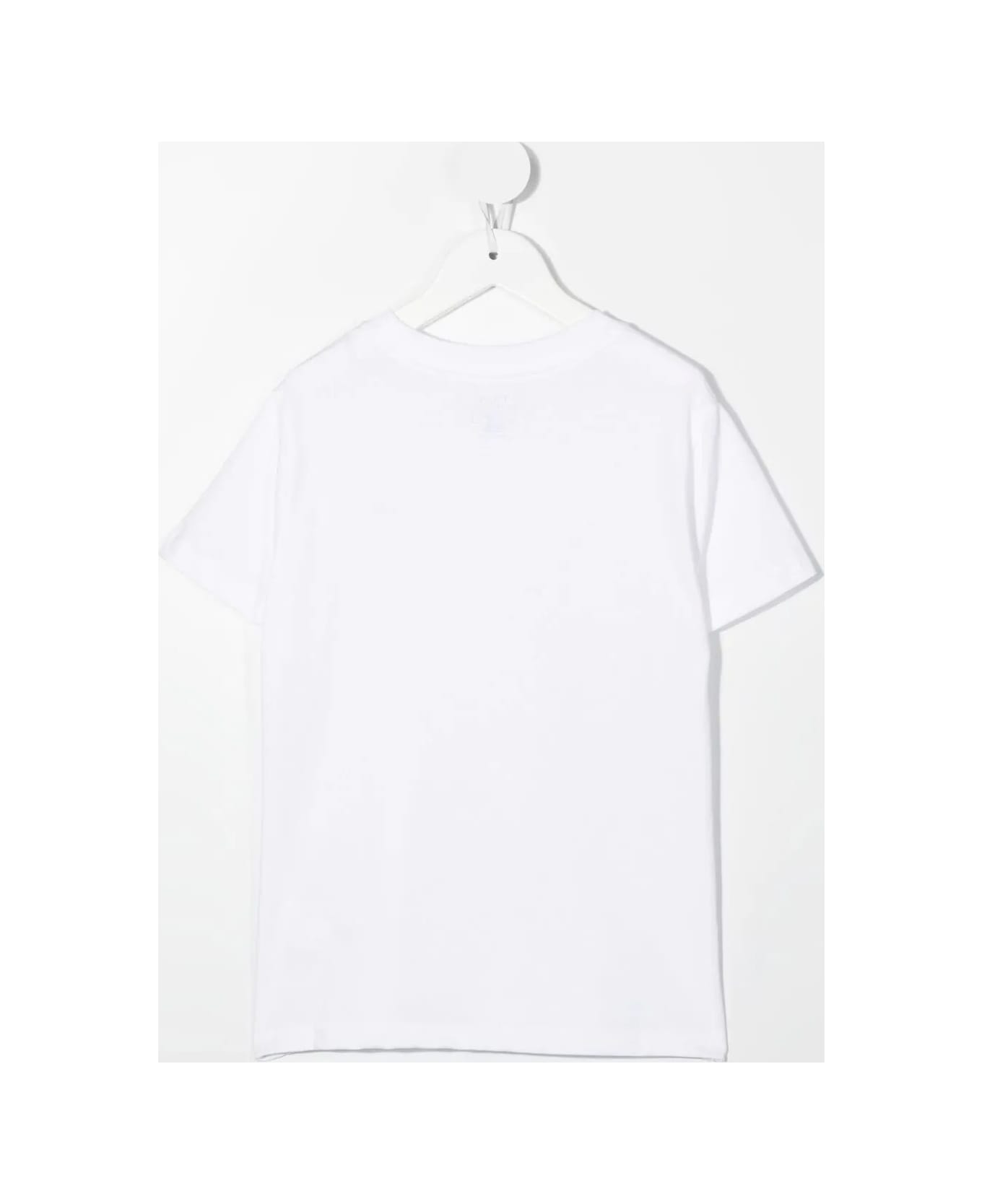 Ralph Lauren White T-shirt With Navy Blue Pony - Bianco