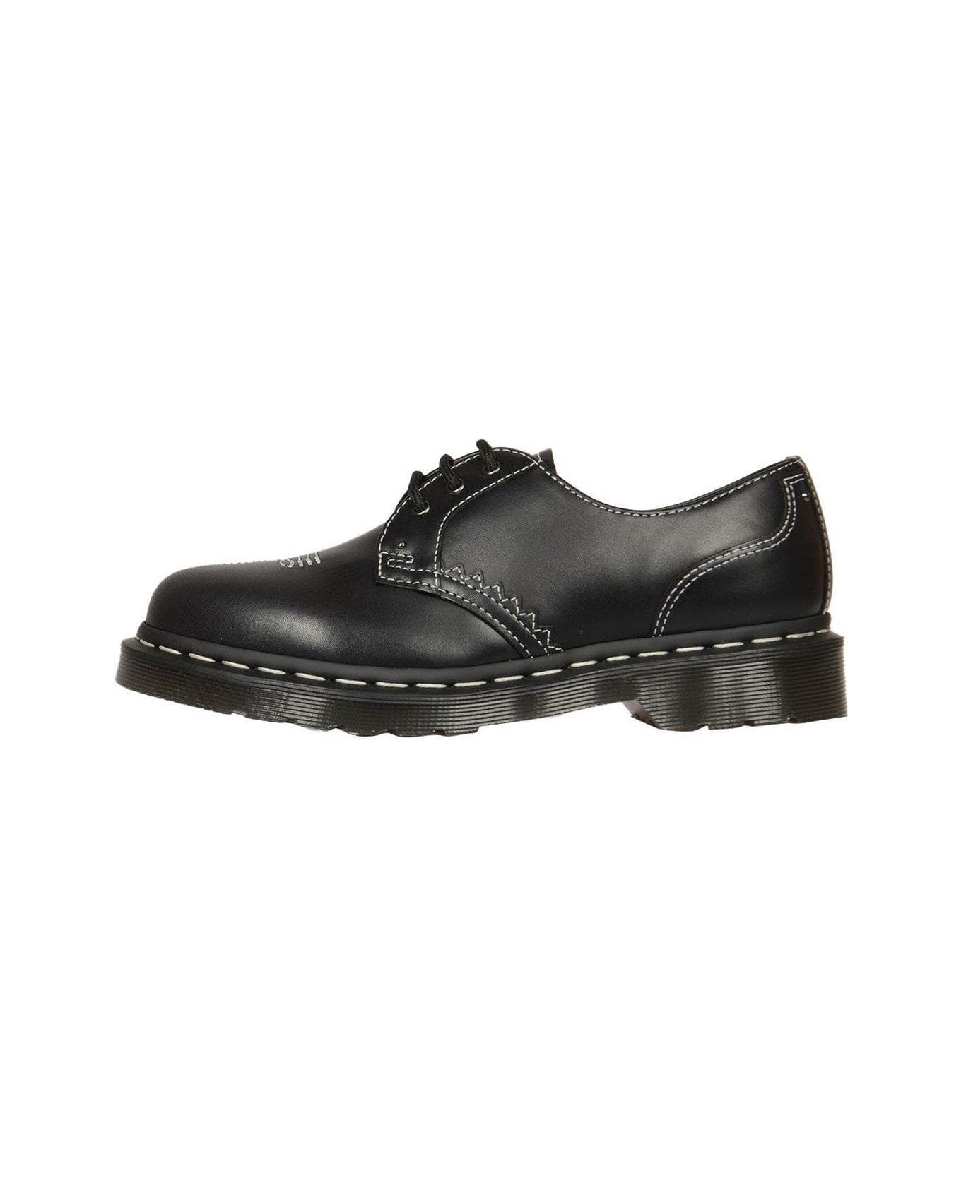 Dr. Martens Gothic Amerciana Oxford Shoes - Black Wanama ローファー＆デッキシューズ