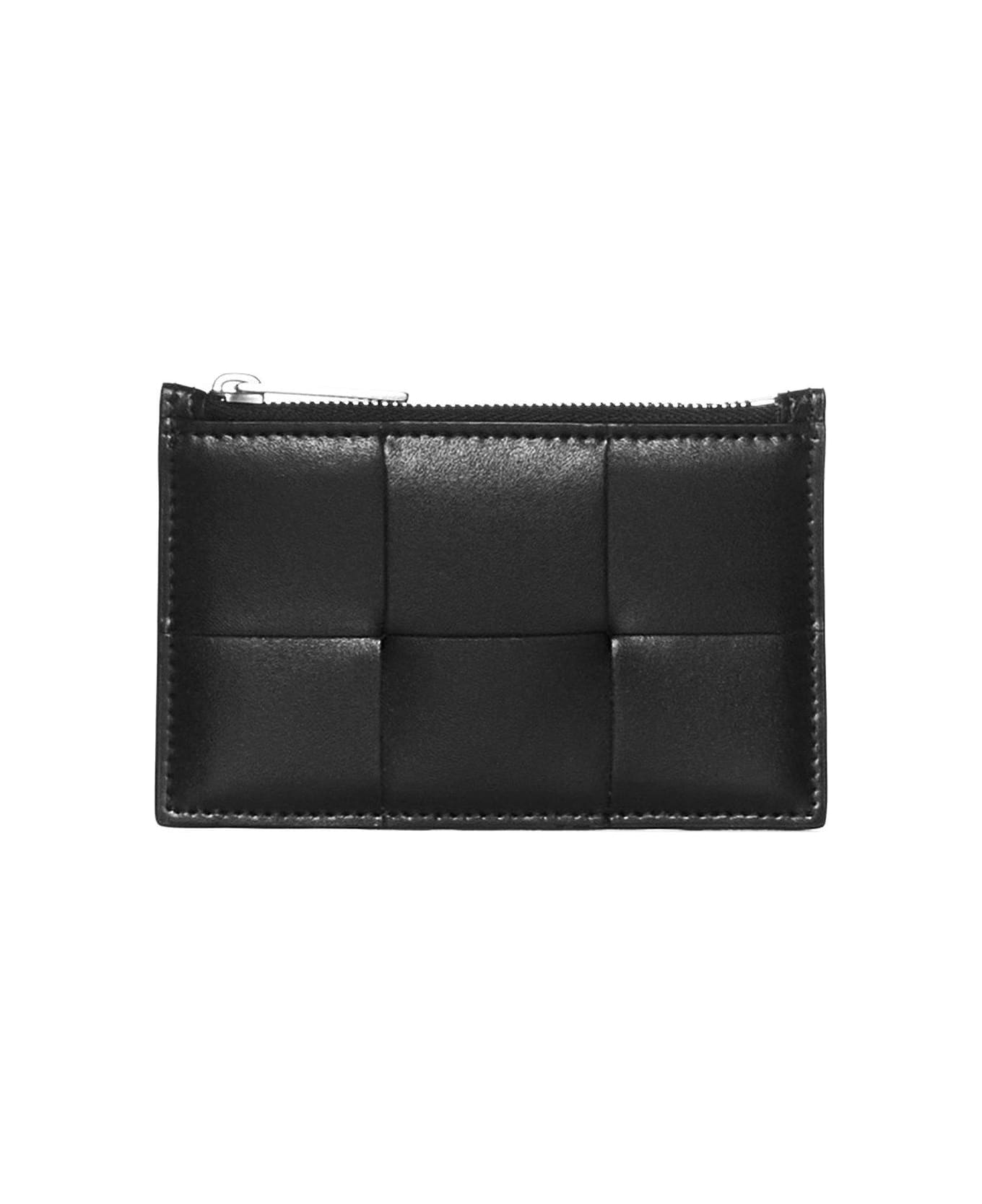 Bottega Veneta Zipped Card Case - BLACK デジタルアクセサリー