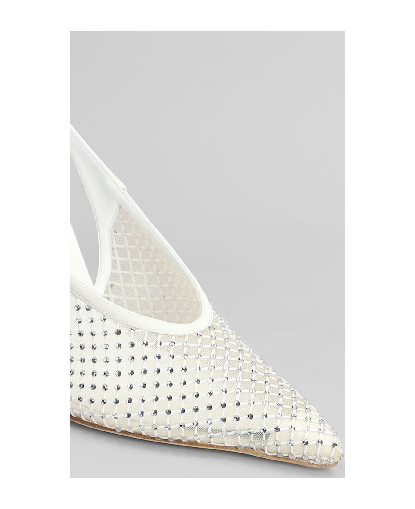 Jimmy Choo Isa 985 Pumps In White Leather - white