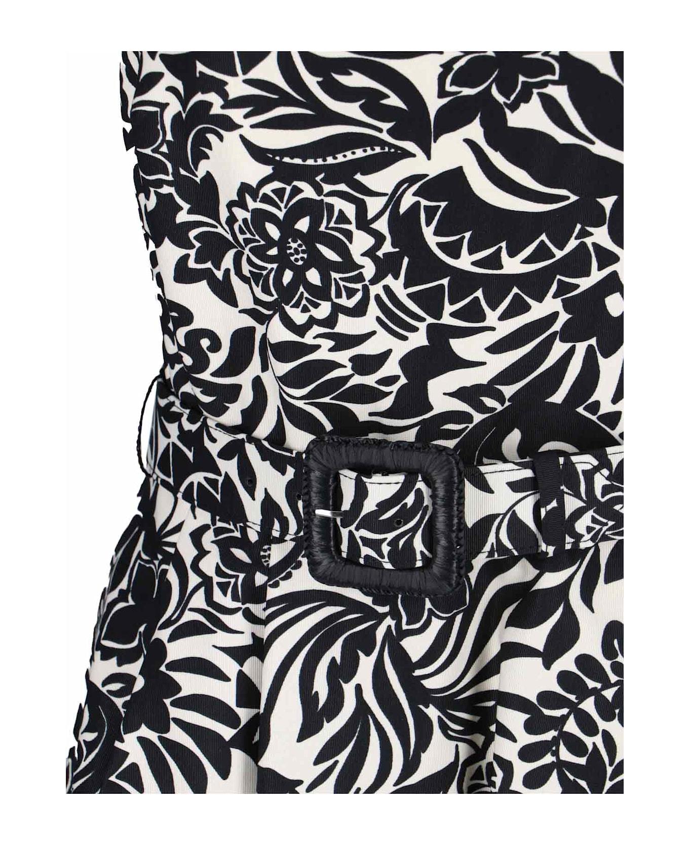 Ralph Lauren Belted Midi Dress - black