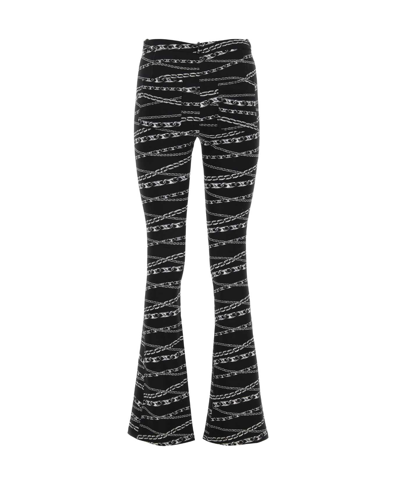 Paco Rabanne Printed Stretch Viscose Pant - V987