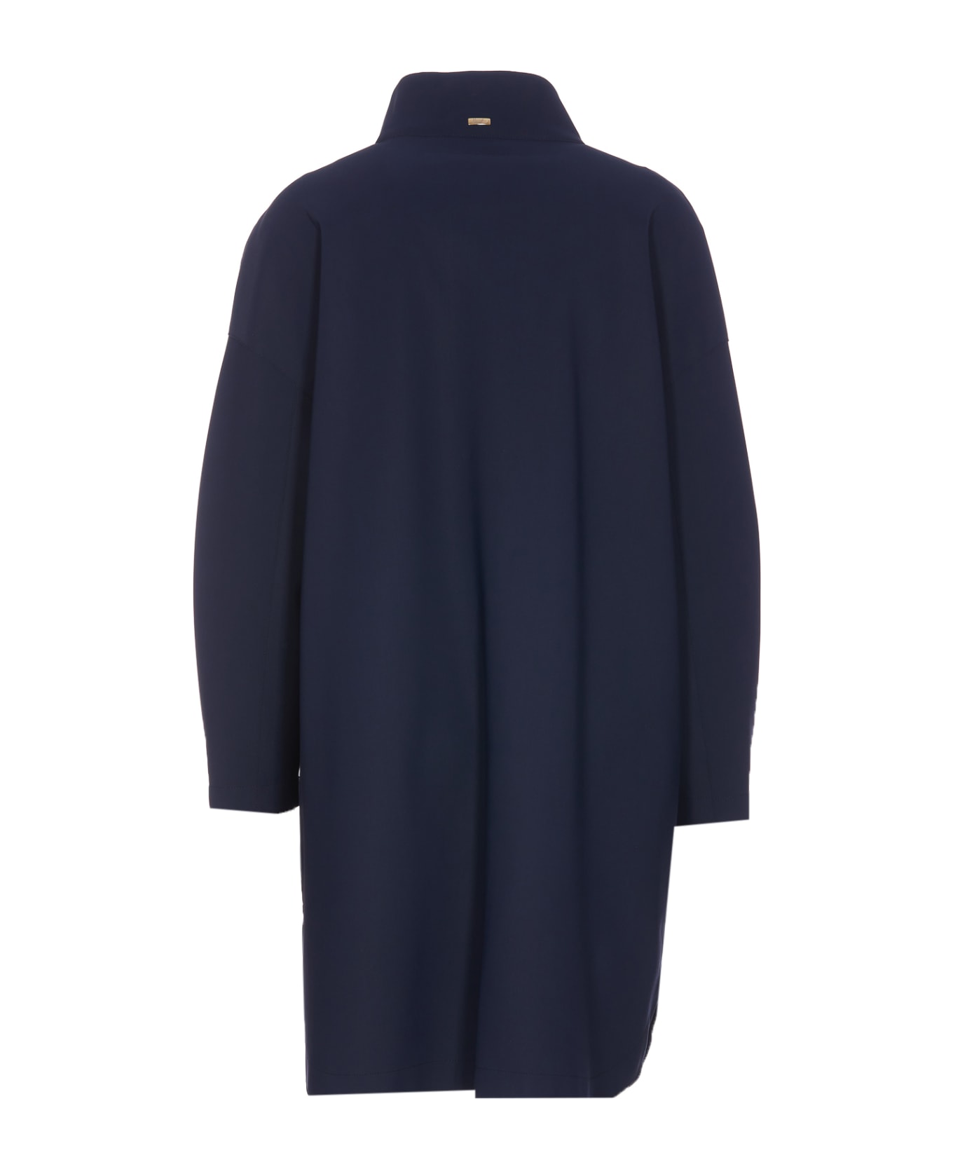 Herno High-neck Long Sleeved Coat - BLU NAVY コート