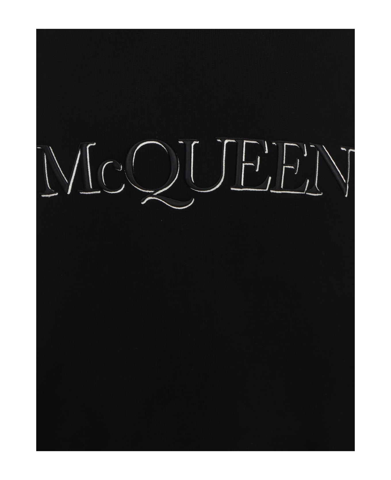 Alexander McQueen Cotton Crew-neck Sweater - black