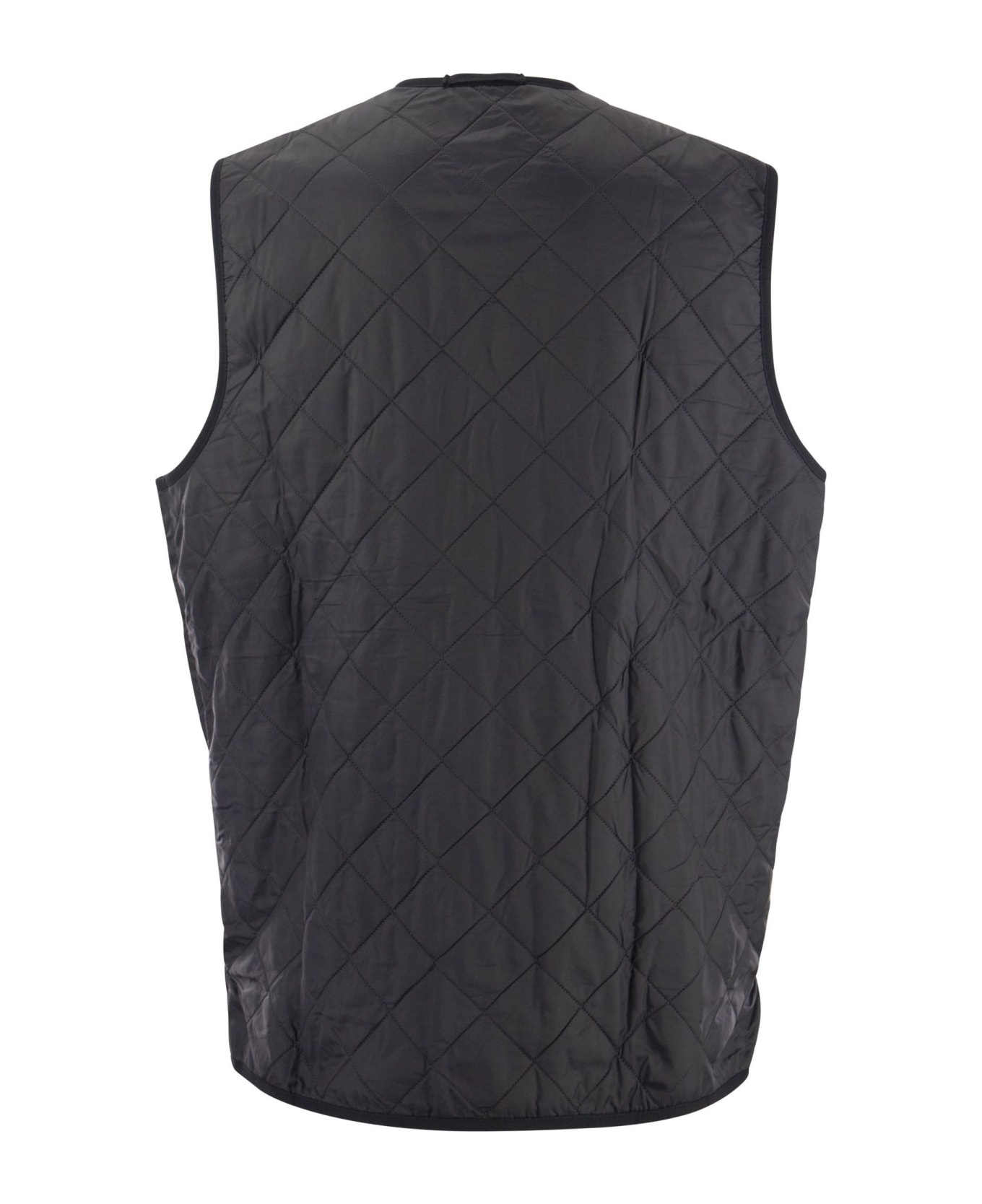 Barbour Polarquilt - Quilted Gilet With Zip - Navy Blue