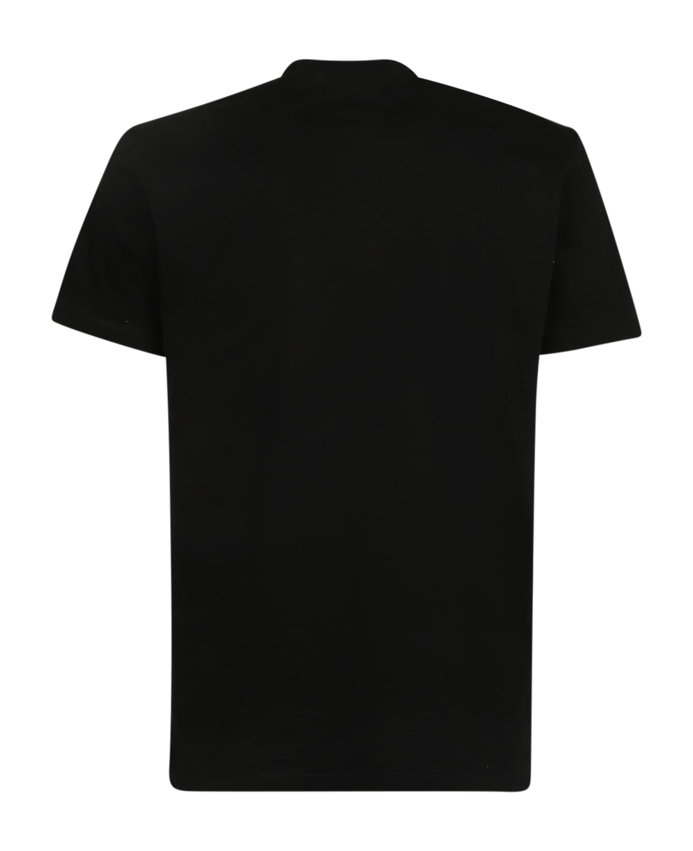 Dsquared2 Print Cotton T-shirt - Black シャツ