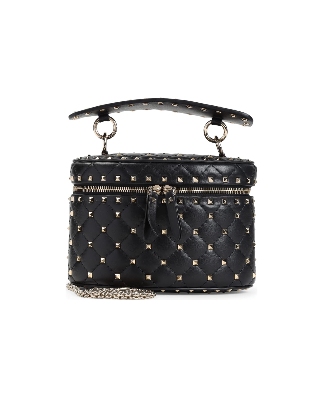Valentino Garavani Rockstud Spike Shoulder Bag - No Nero