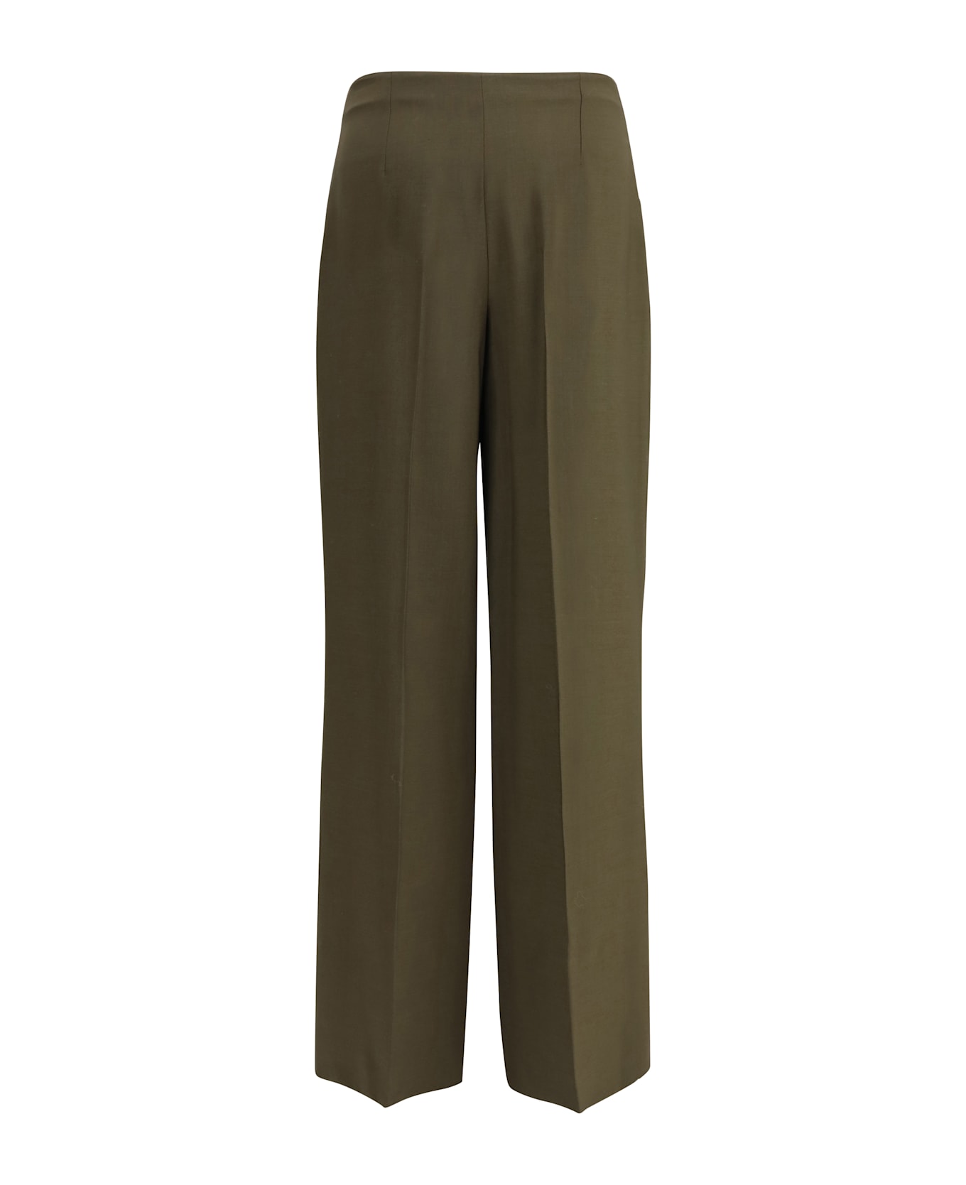Fendi Wide-leg Trousers In Wool And Mohair