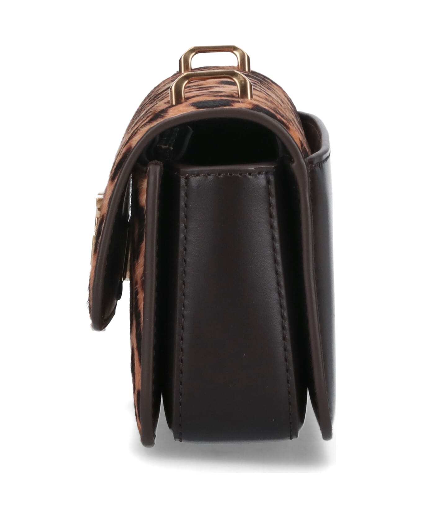 Tory Burch Logo Shoulder Bag - Brown