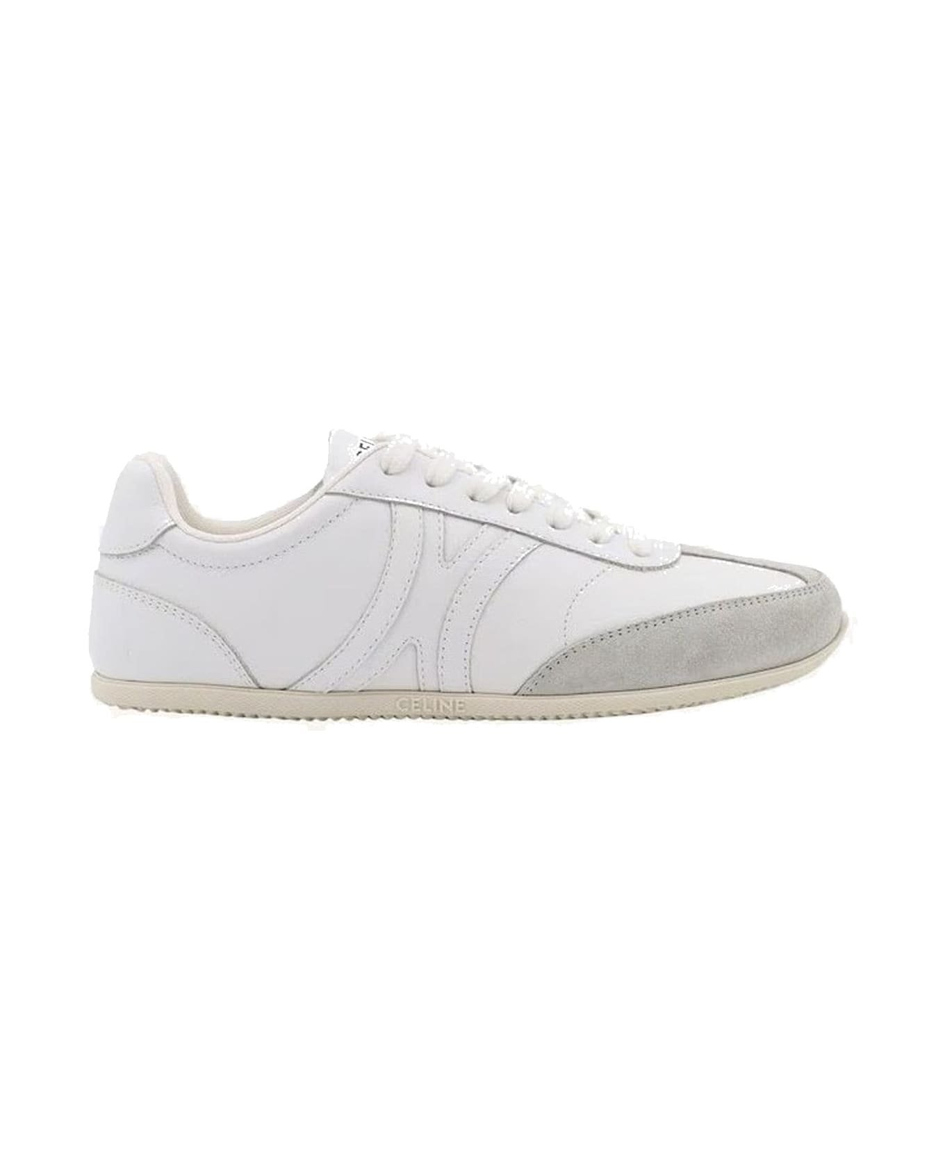 Celine Leather Sneakers - White