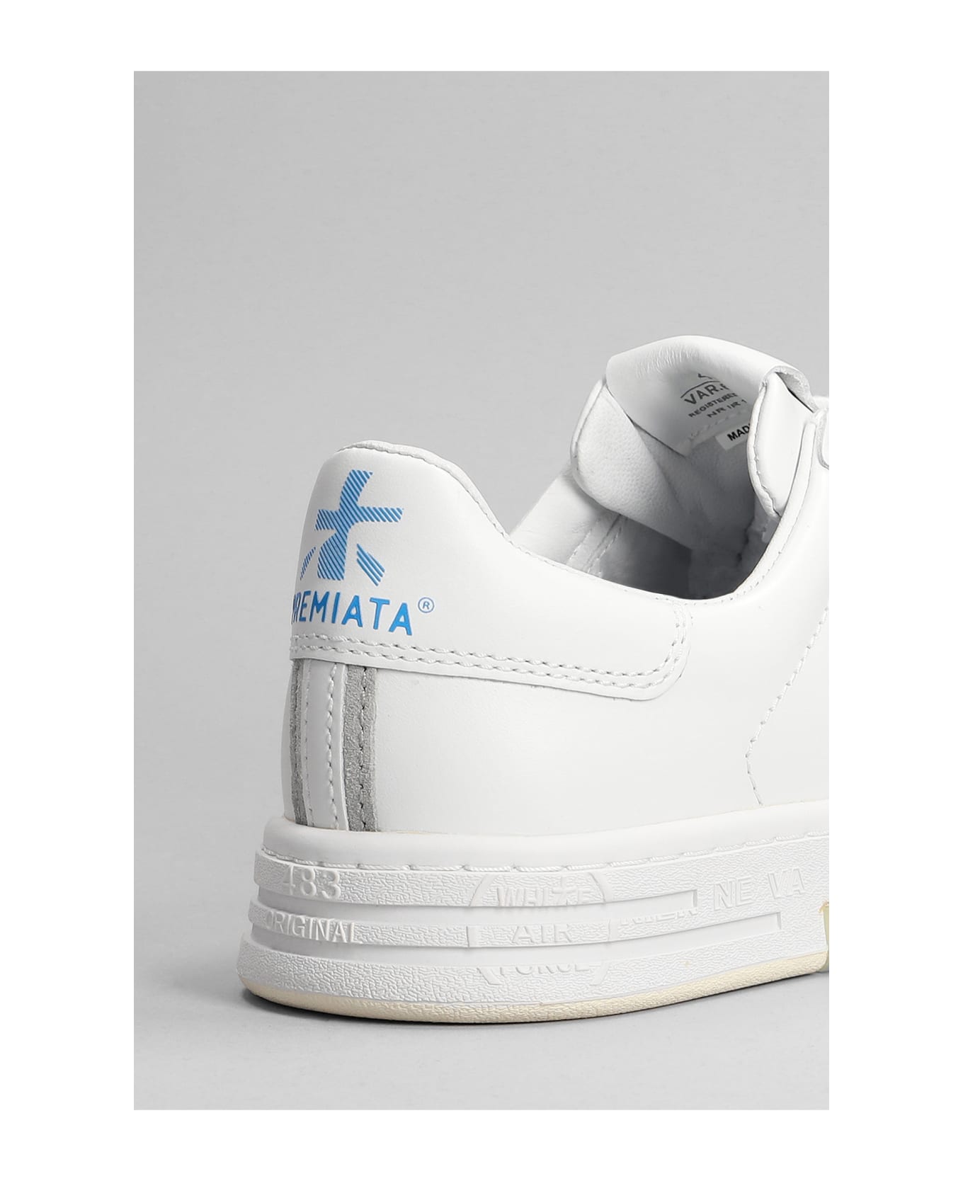 Premiata Russell Sneakers In White Leather - Bianco
