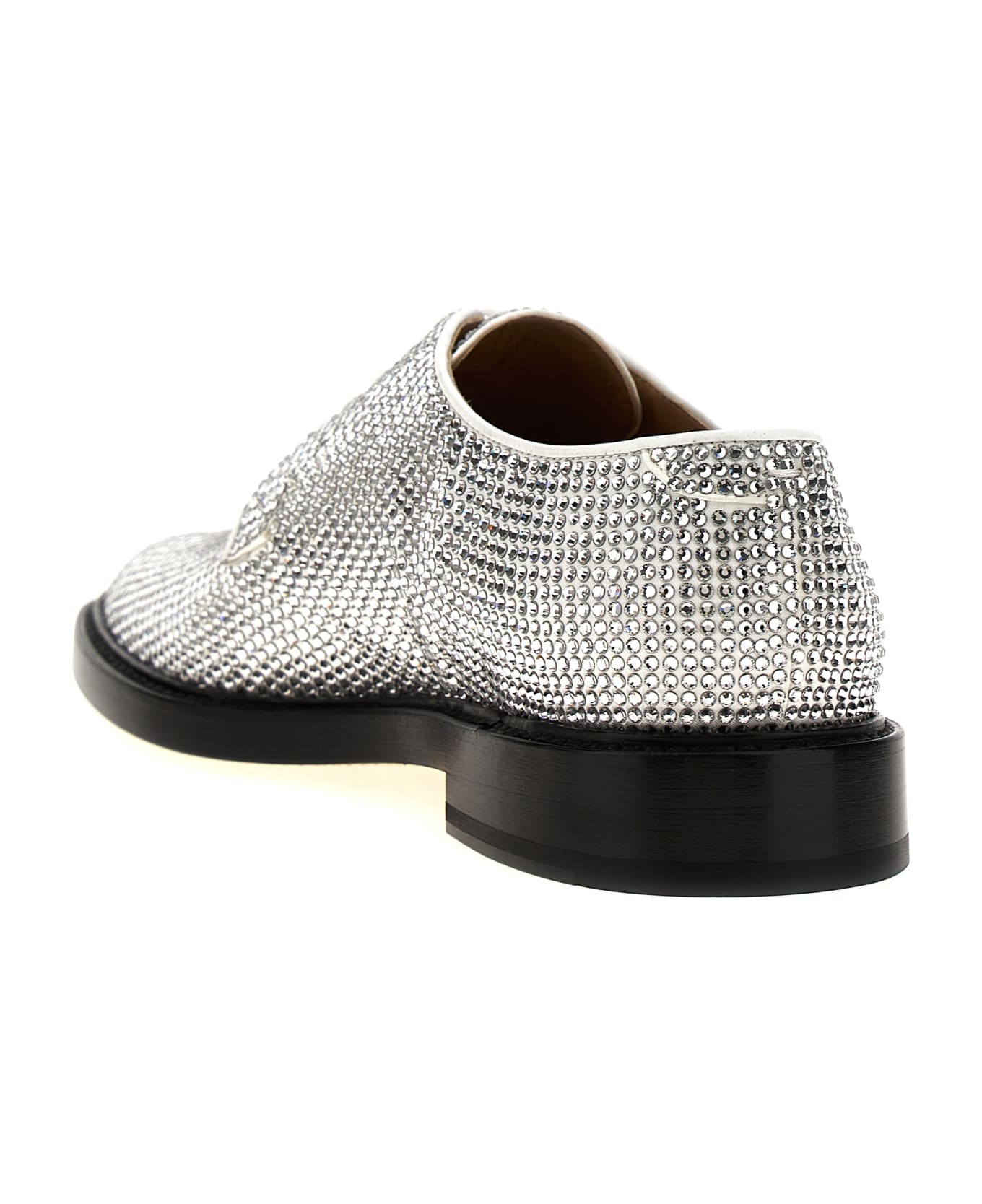 Maison Margiela 'tabi' Lace Up Shoes - Silver