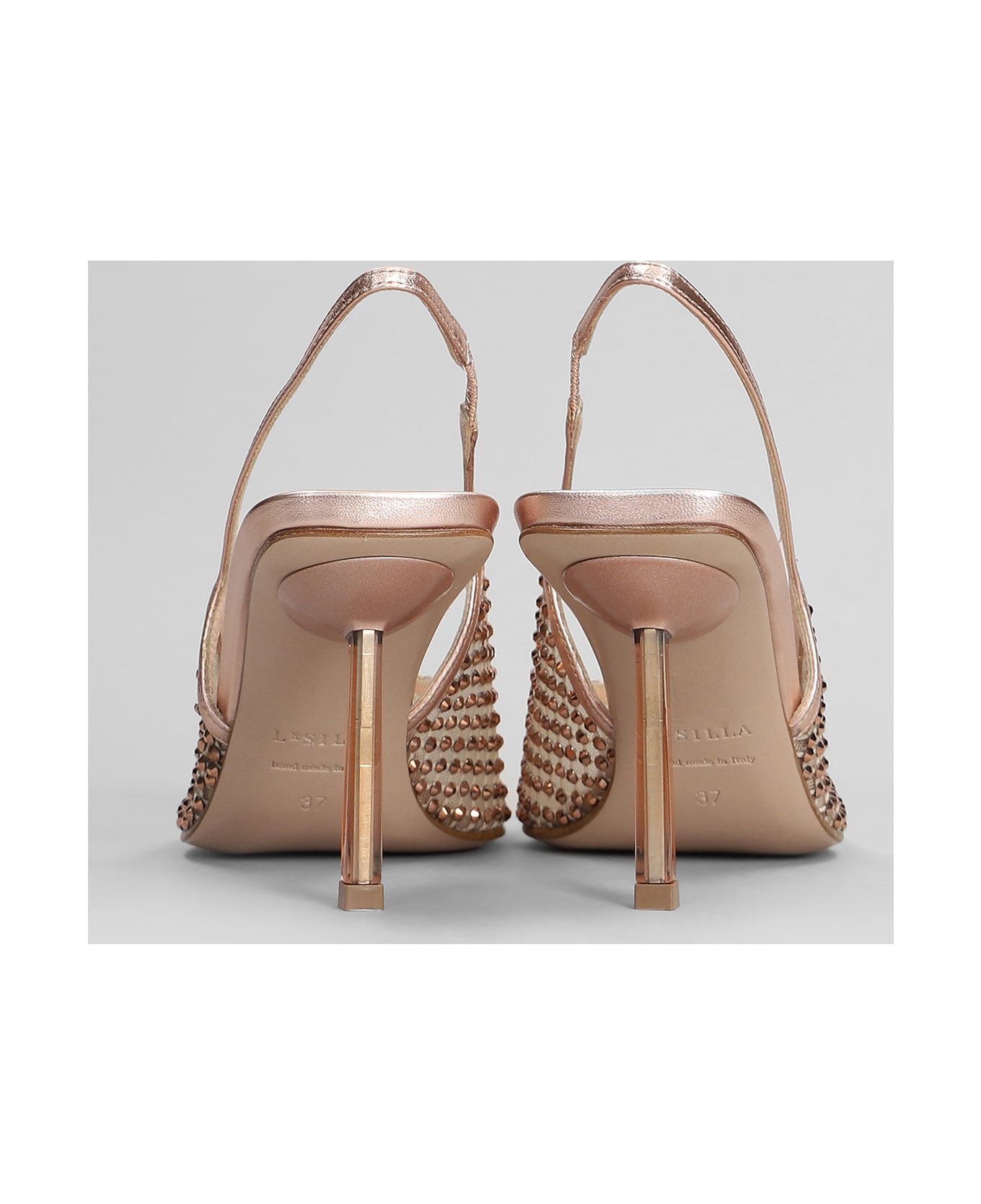 Le Silla Gilda Pumps In Copper Leather - copper