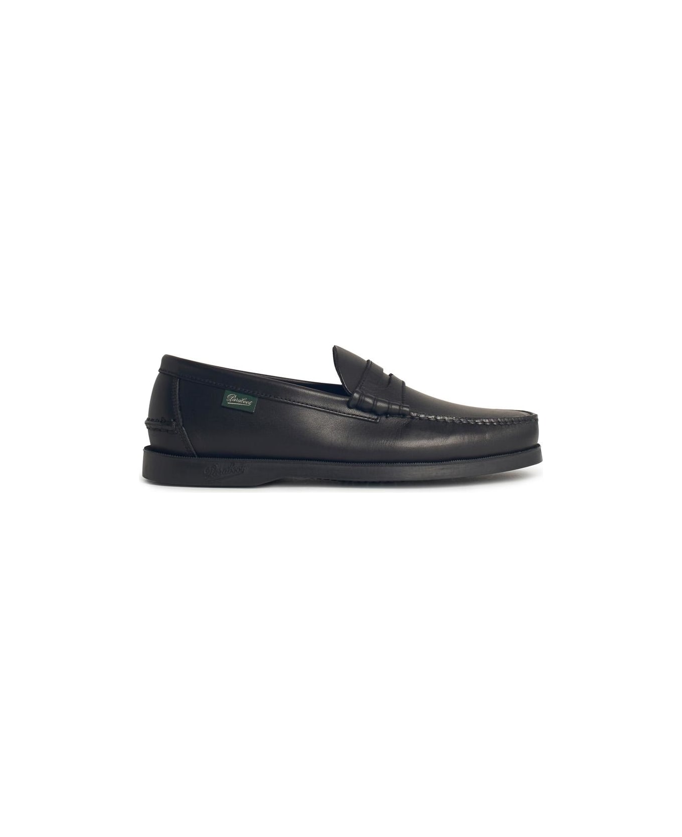 Paraboot 'coraux' Black Leather Loafers - Black