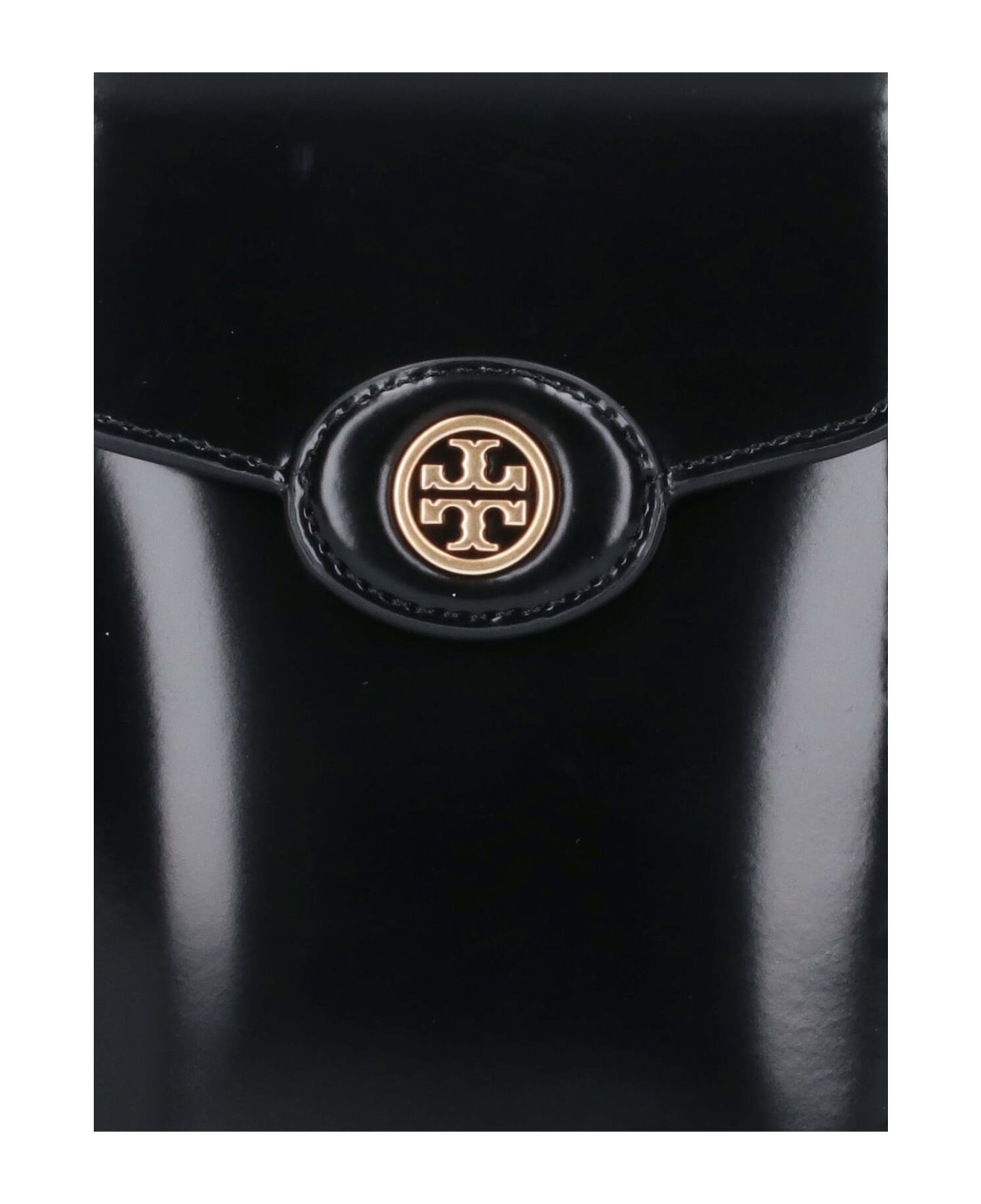 Tory Burch 'robinson' Shoulder Bag Smartphone Holder - Black