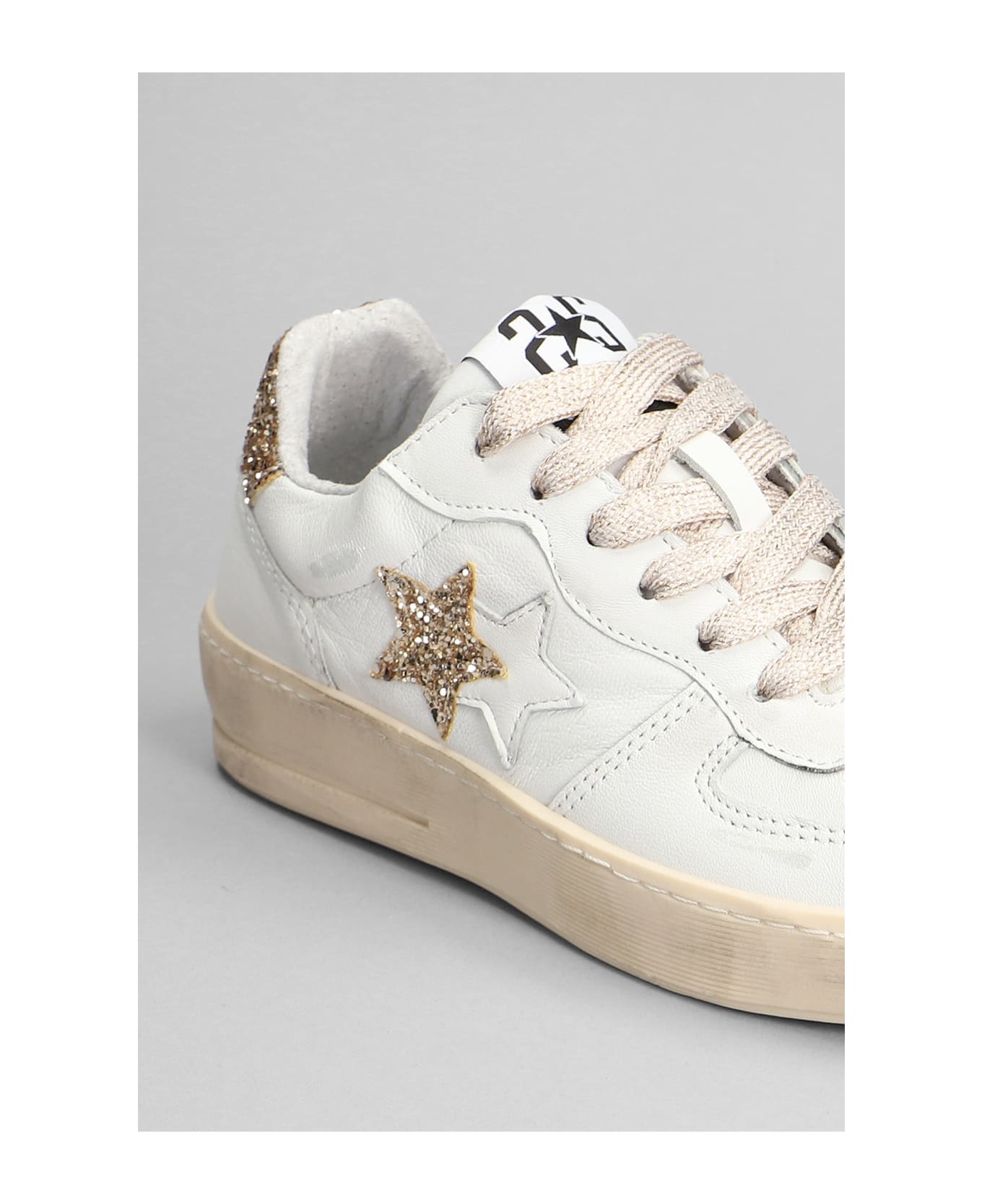 2Star Padel Star Sneakers In White Leather 2Star - WHITE スニーカー