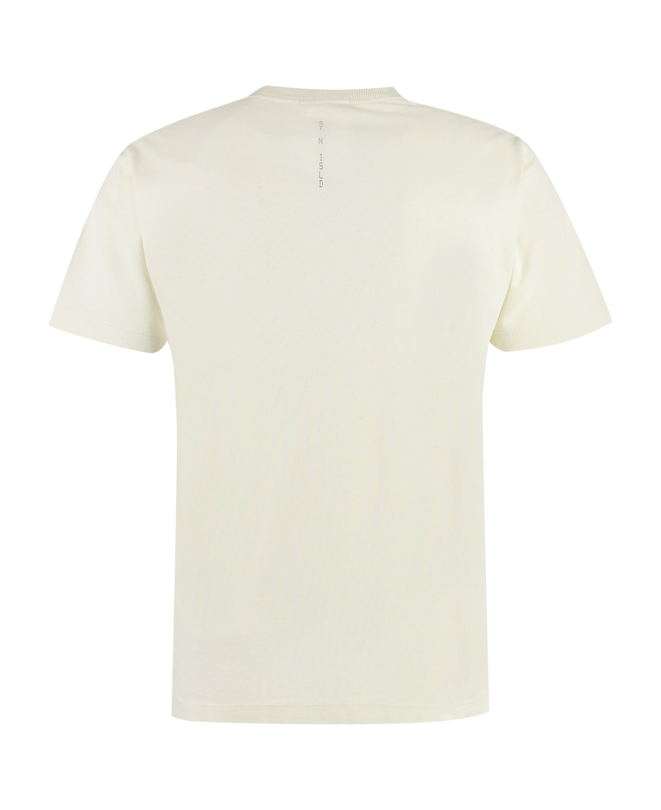Stone Island Cotton Crewneck T-shirt - Ivory シャツ