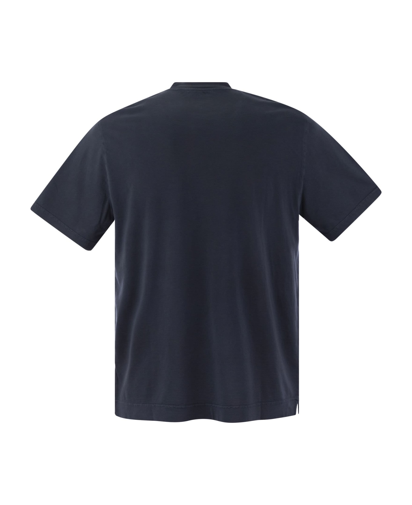 Fedeli Short-sleeved Cotton T-shirt - Blue シャツ
