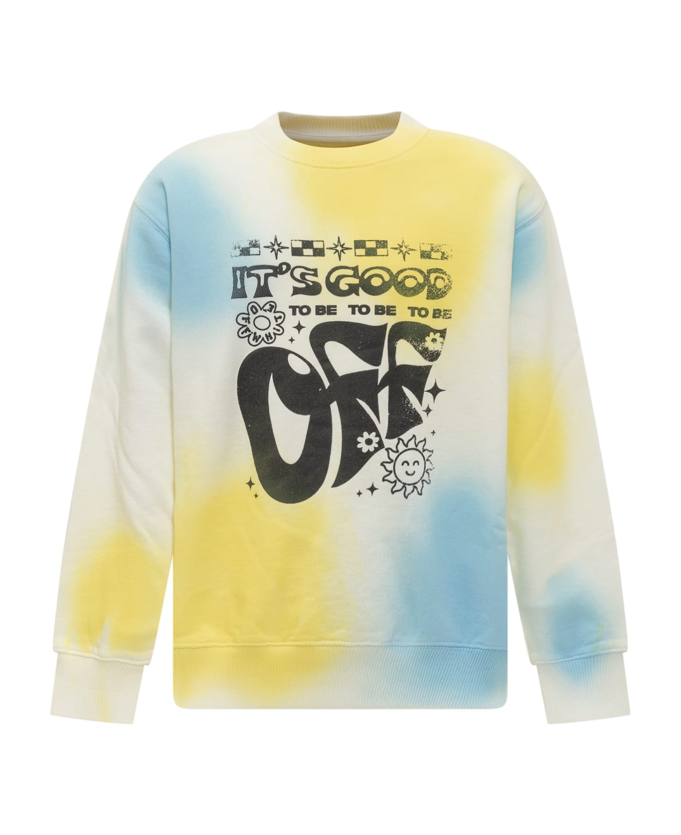 Off-White Colour Spot Sweatshirt - SPRAYED BL ニットウェア＆スウェットシャツ