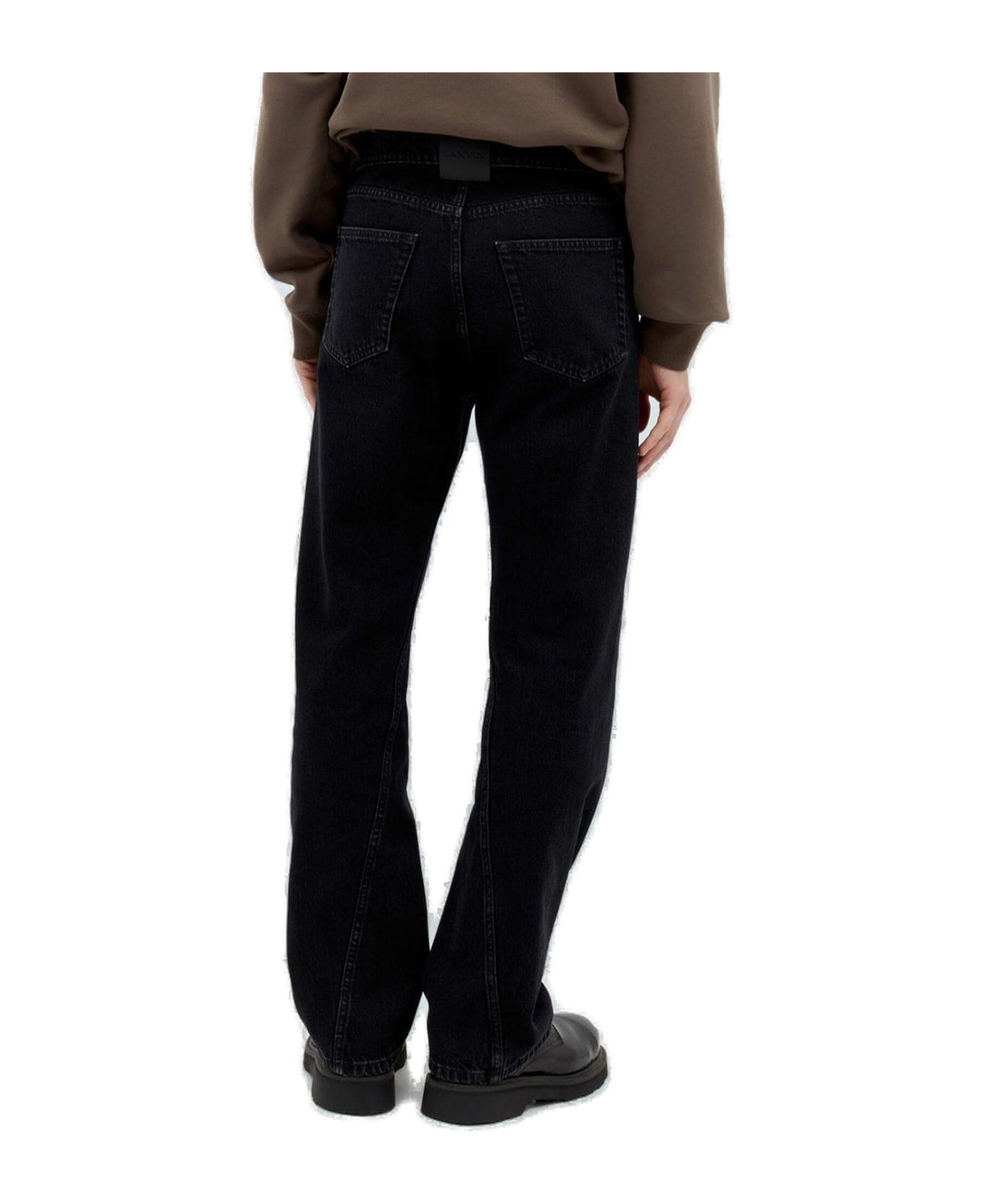 Lanvin Mid-rise Twisted Jeans - Black