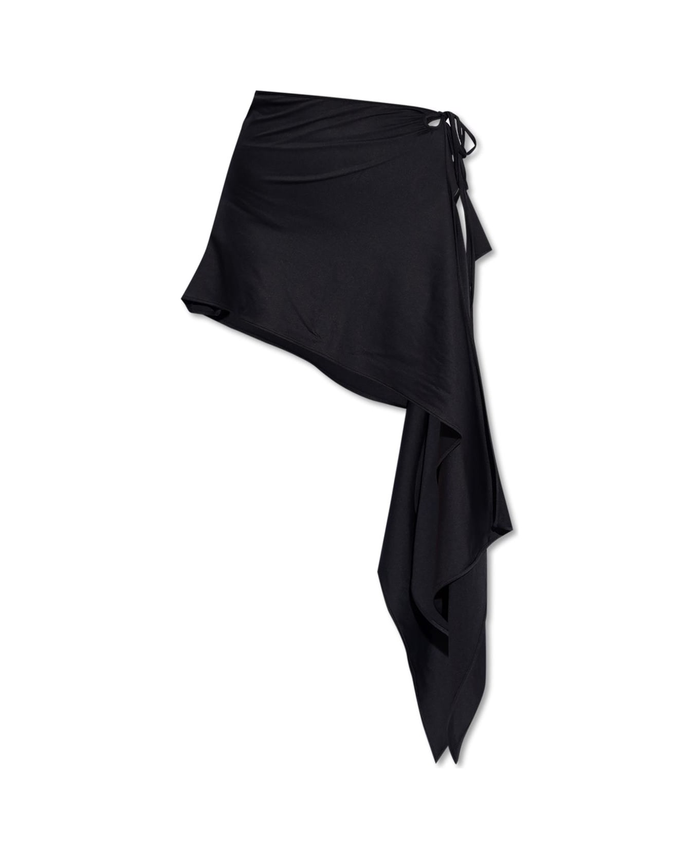The Attico 'join Us At The Beach' Collection Wrap Skirt - BLACK
