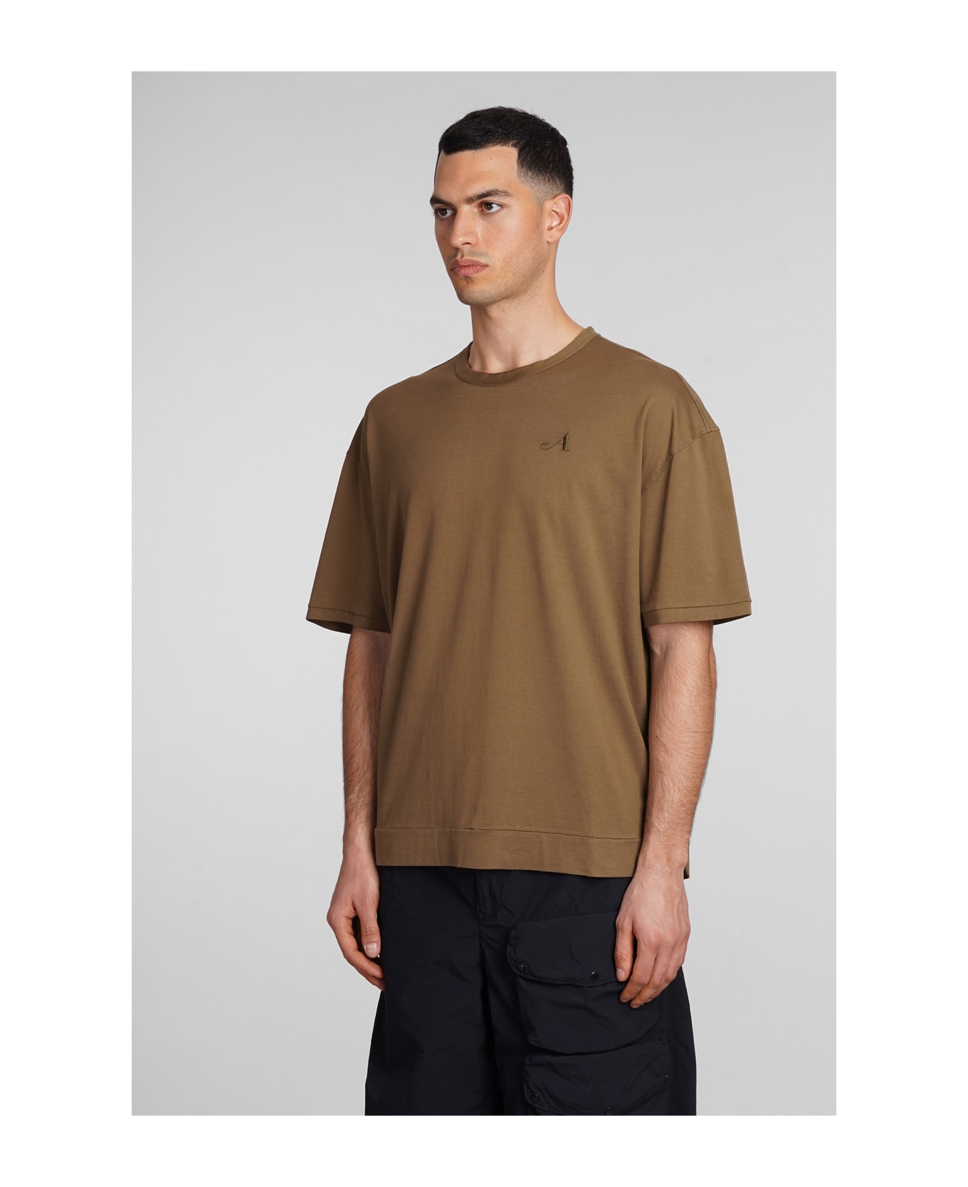 Ten C T-shirt In Brown Cotton - brown