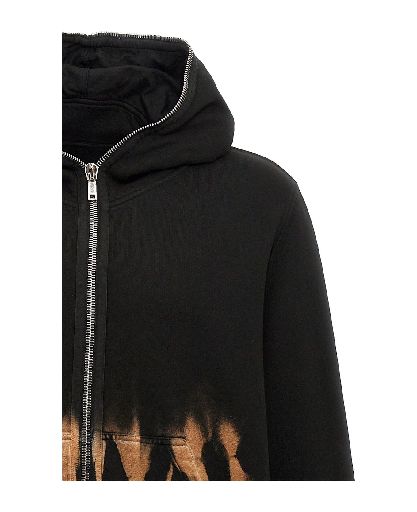 DRKSHDW Jumbo Gimp Zipped Hoodie - Black