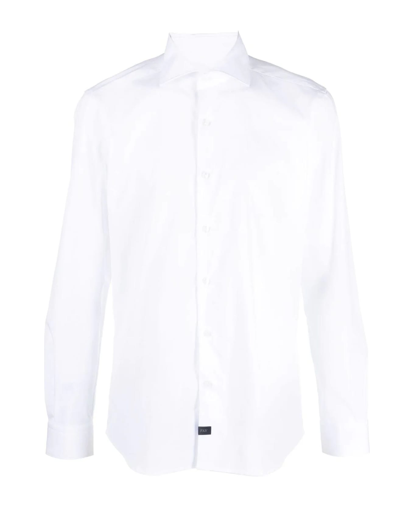 Fay White Stretch-cotton Shirt - Bianco シャツ