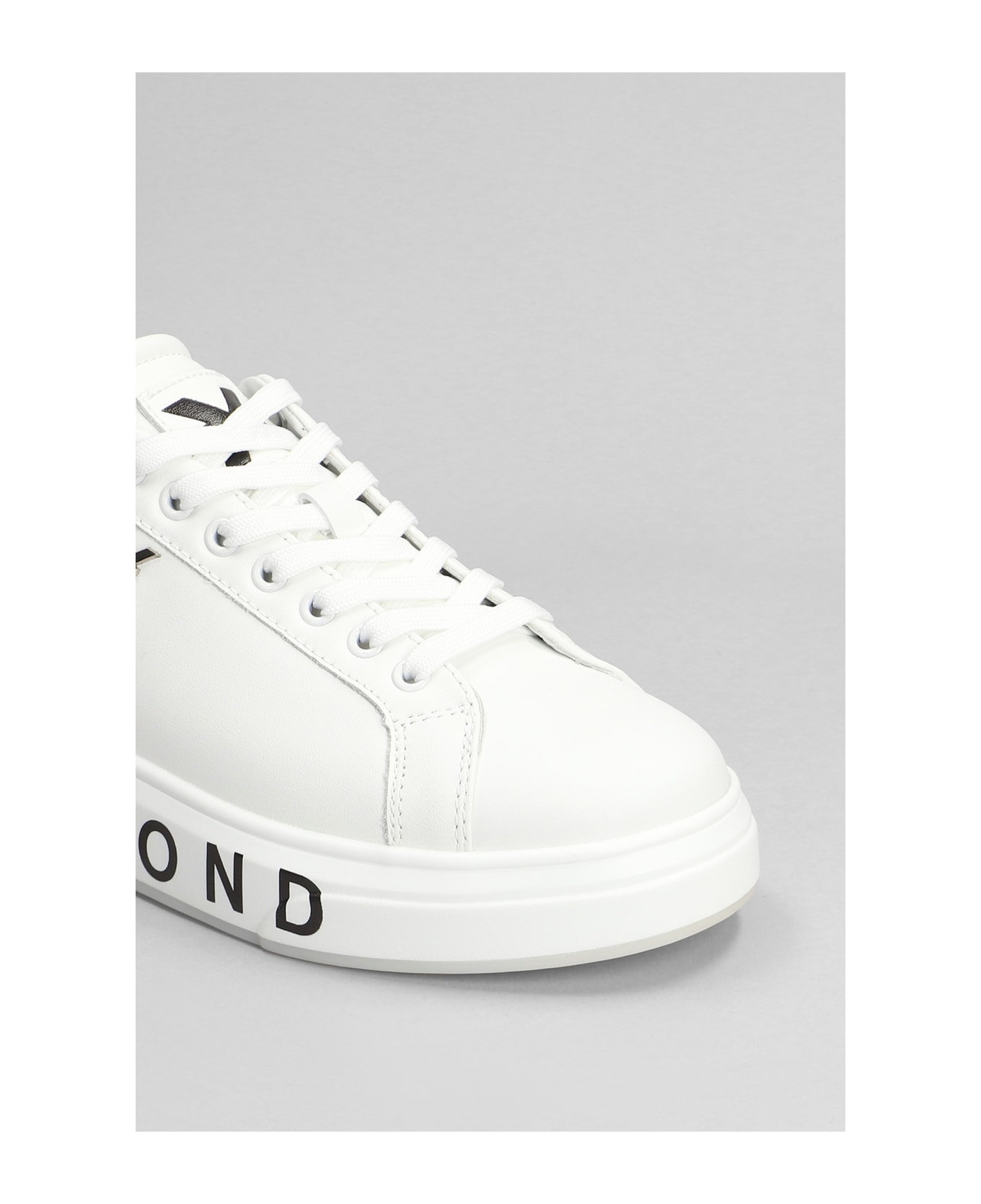 John Richmond Sneakers In White Leather - white