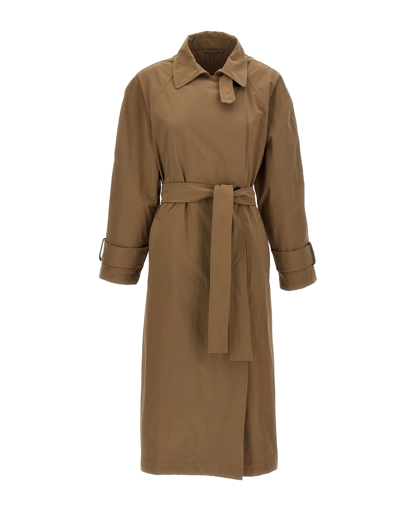 Brunello Cucinelli Techno Canvas Trench Coat - Beige