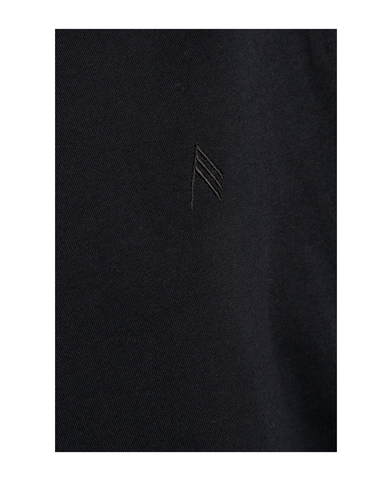 The Attico Logo Embroidered Oversized T-shirt - Black