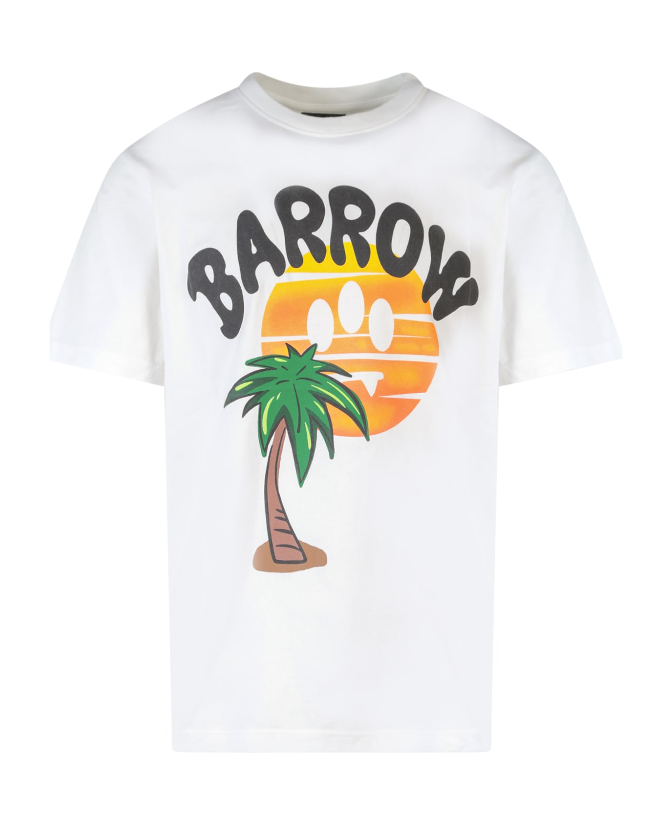 Barrow Tropical Logo T-shirt - Off-White