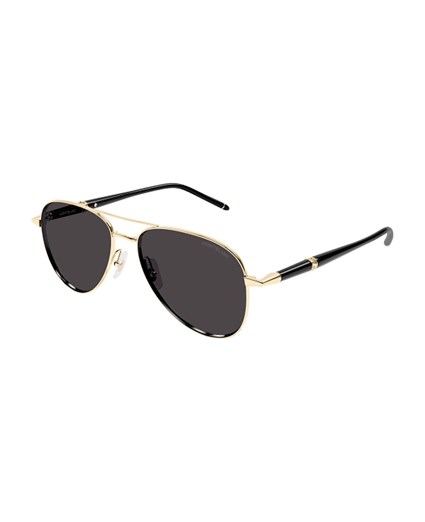 Montblanc MB0345S Sunglasses - Gold Black Grey サングラス